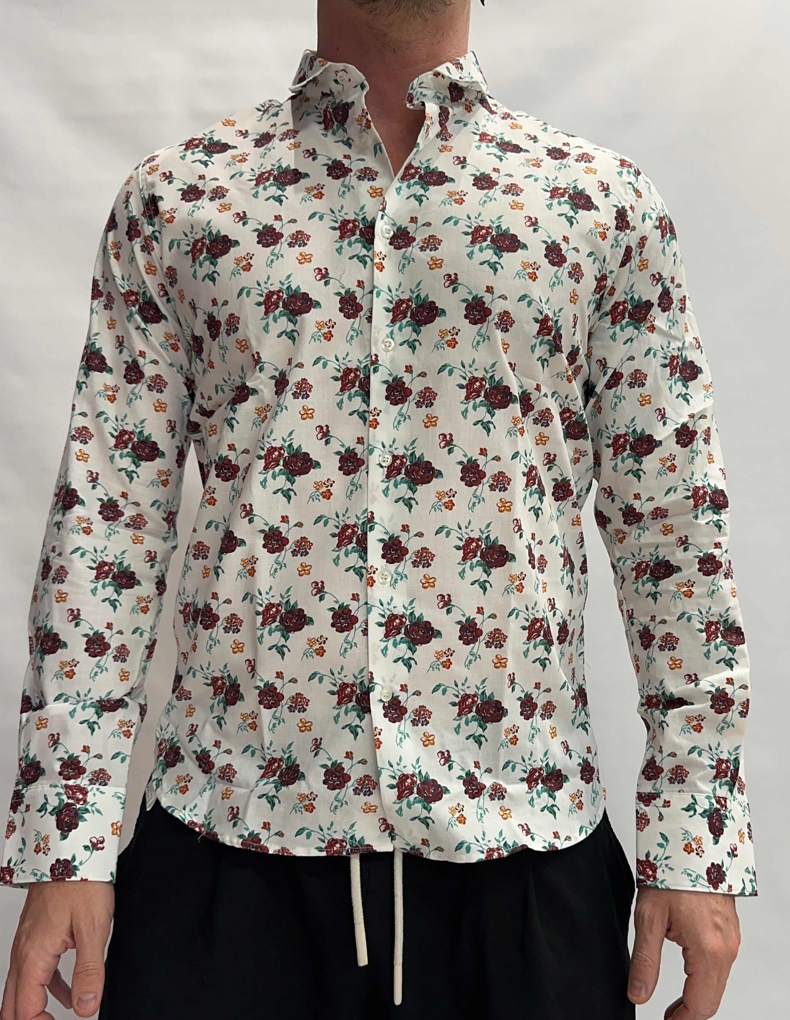 Camicia SL56 100% Cotone trama a piccole rose - Cod: CART54