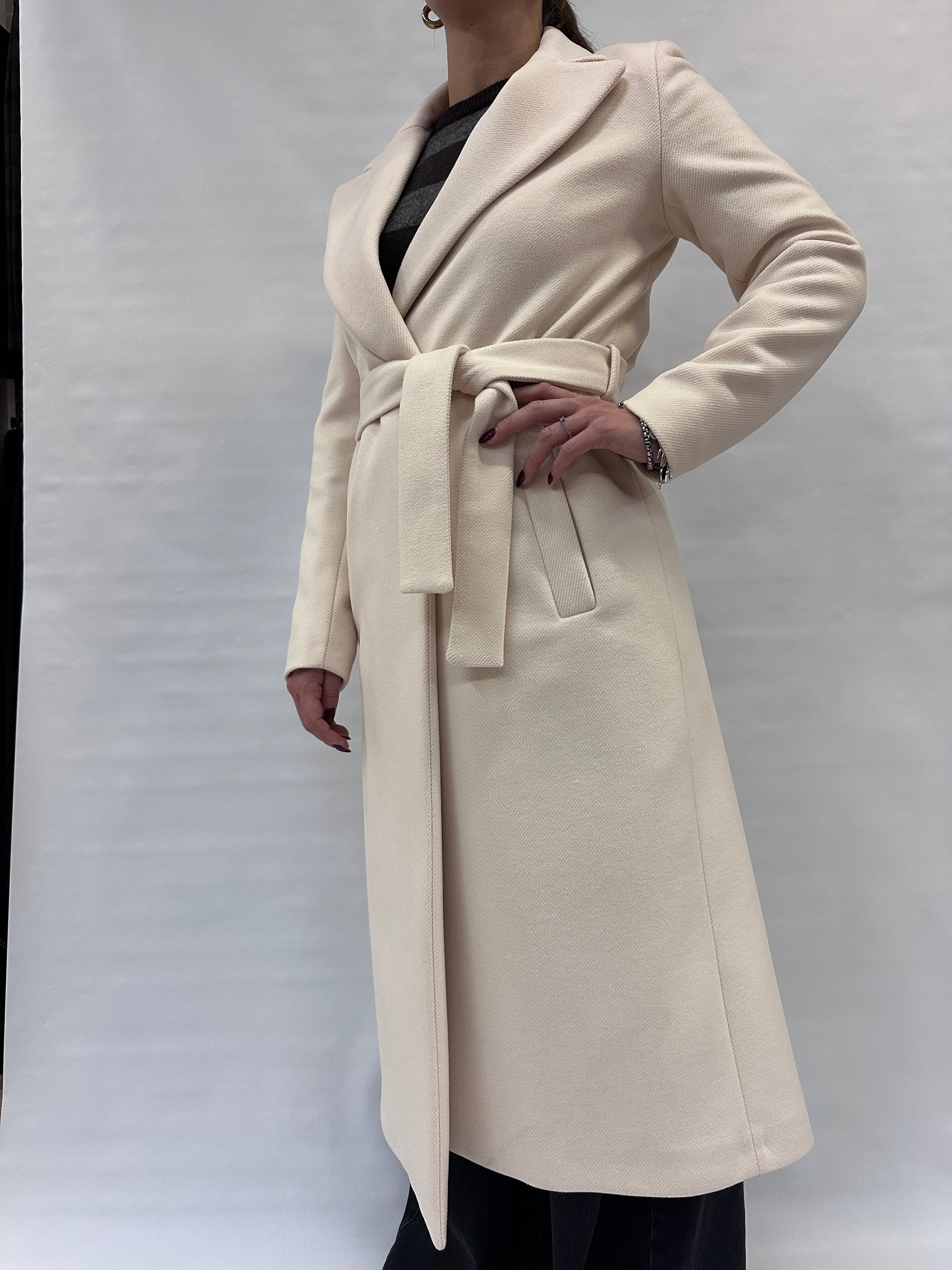 Cappotto RINASCIMENTO lungo con cintura in dotazione - COD: CFC0125812003