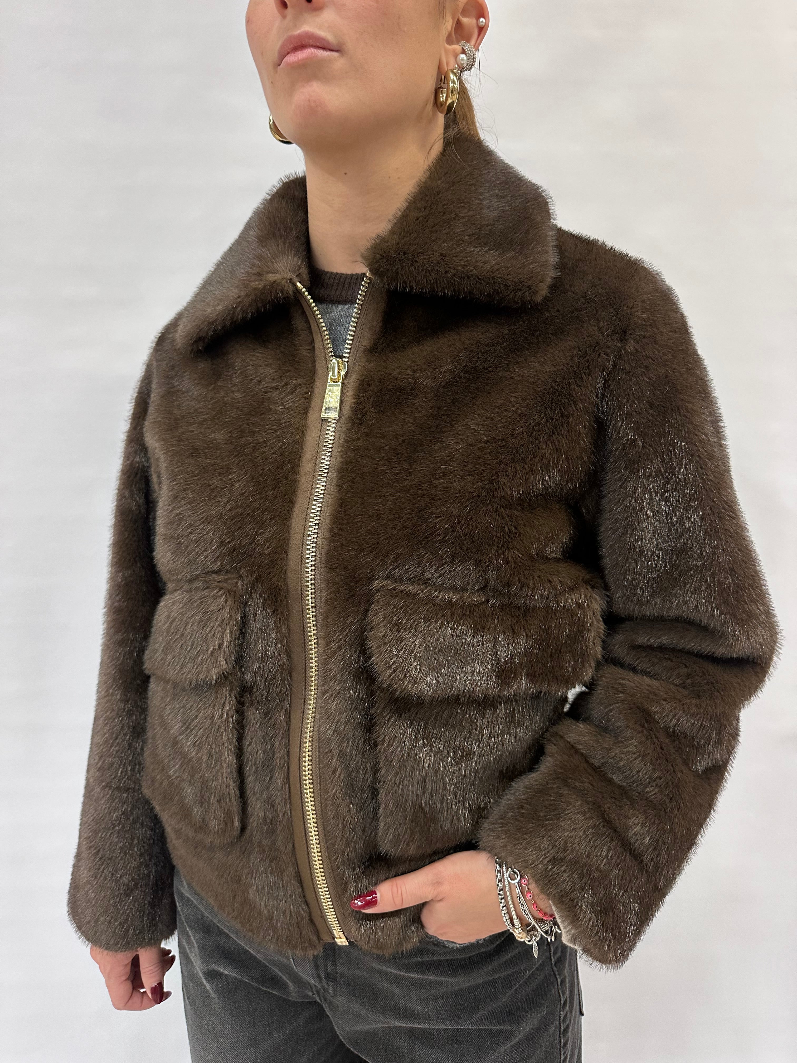 Pelliccia ecologica corta RINASCIMENTO - COD: CFC0122227003