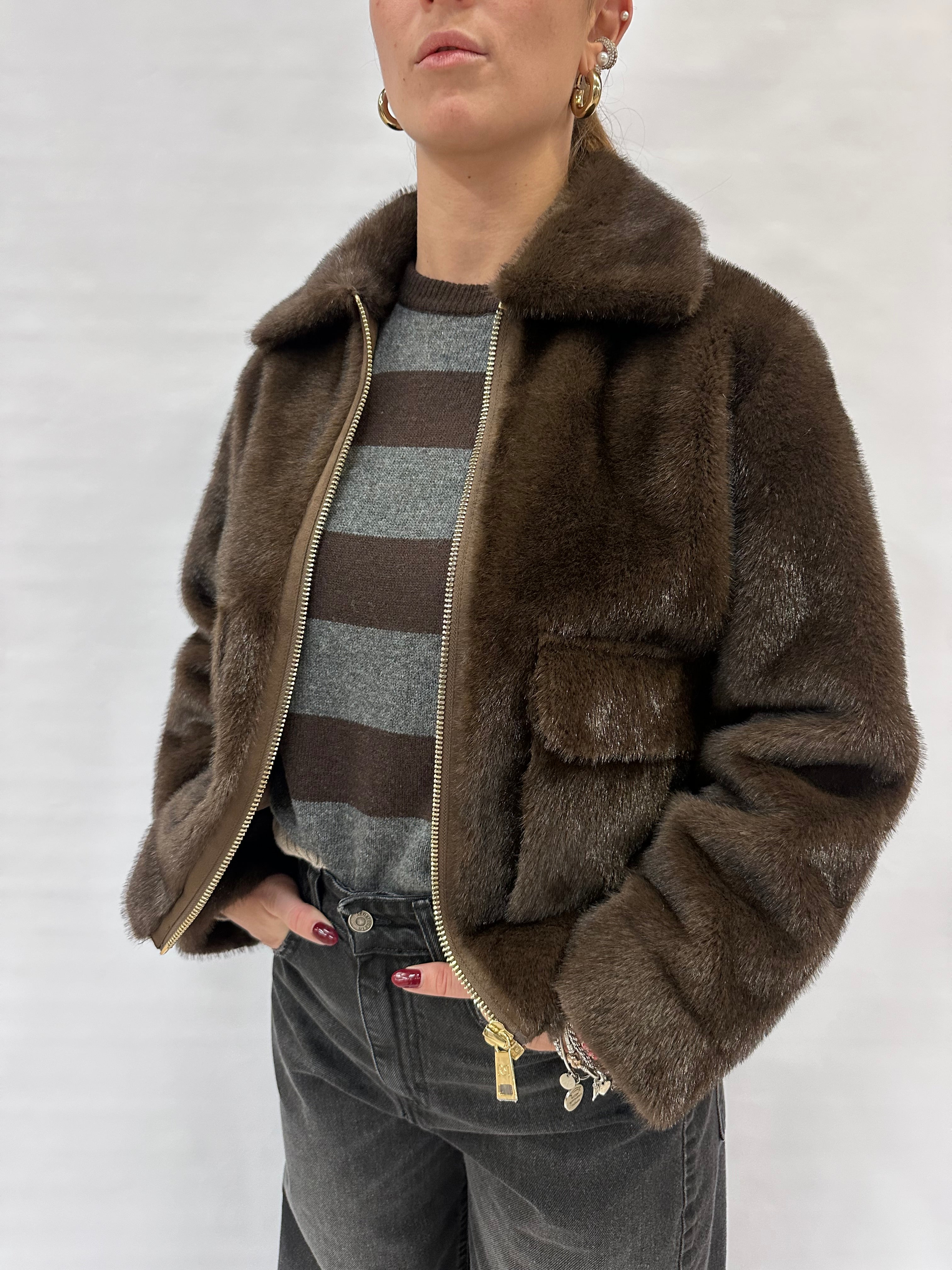 Pelliccia ecologica corta RINASCIMENTO - COD: CFC0122227003