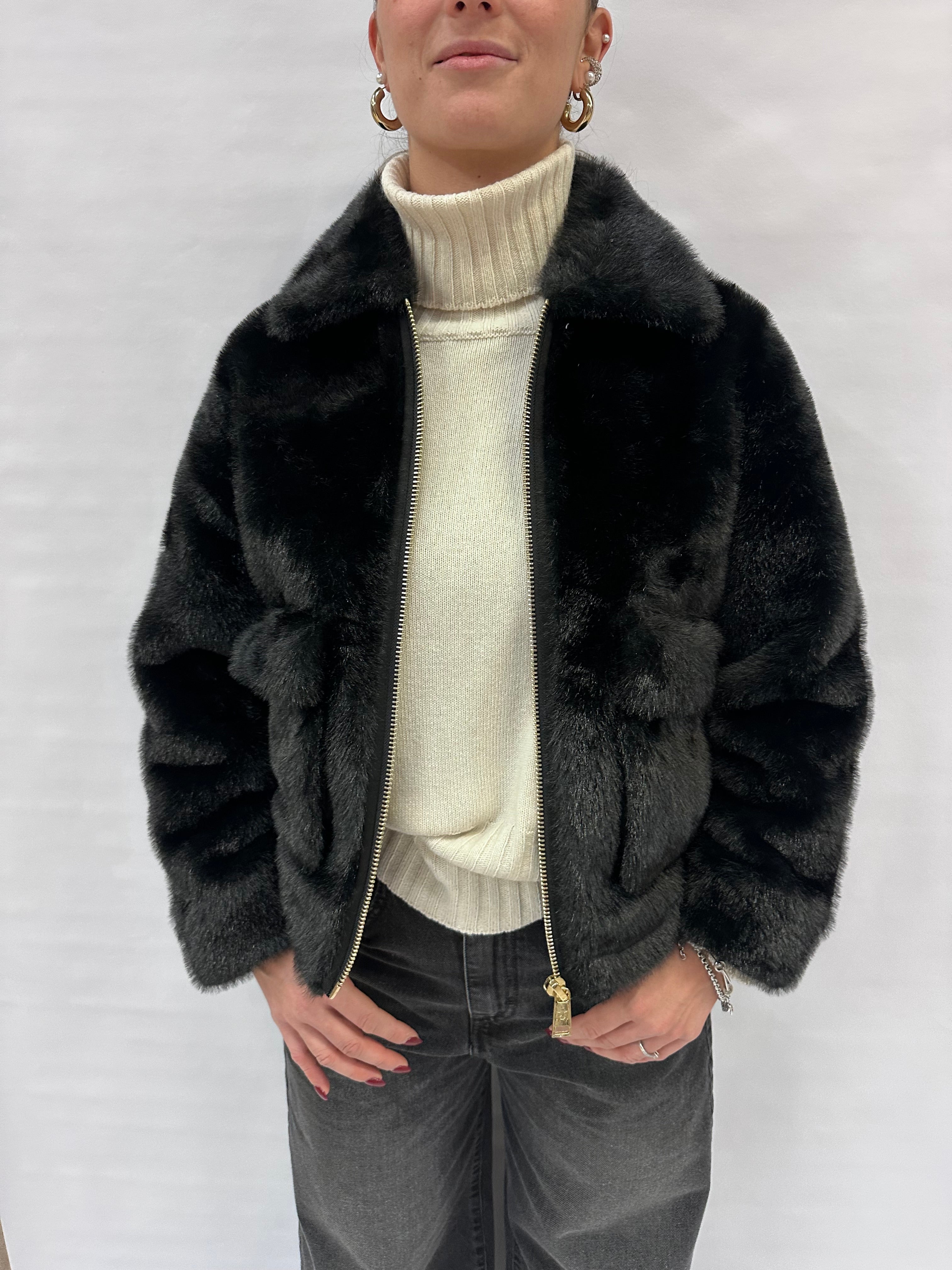 Pelliccia ecologica corta RINASCIMENTO - COD: CFC0122227003