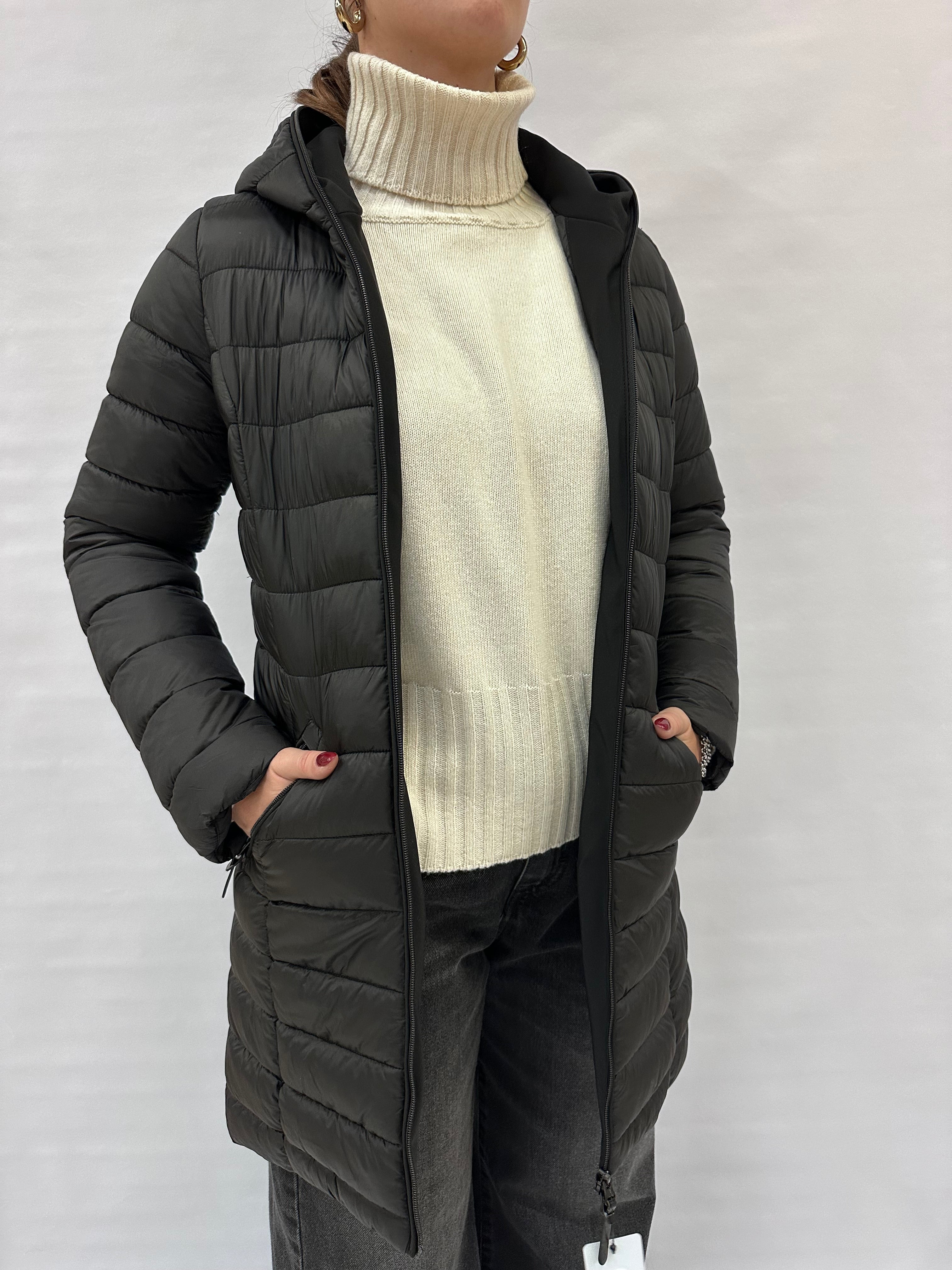 Piumino COXI MODA lungo imbottitura in ovatta - COD: G6804