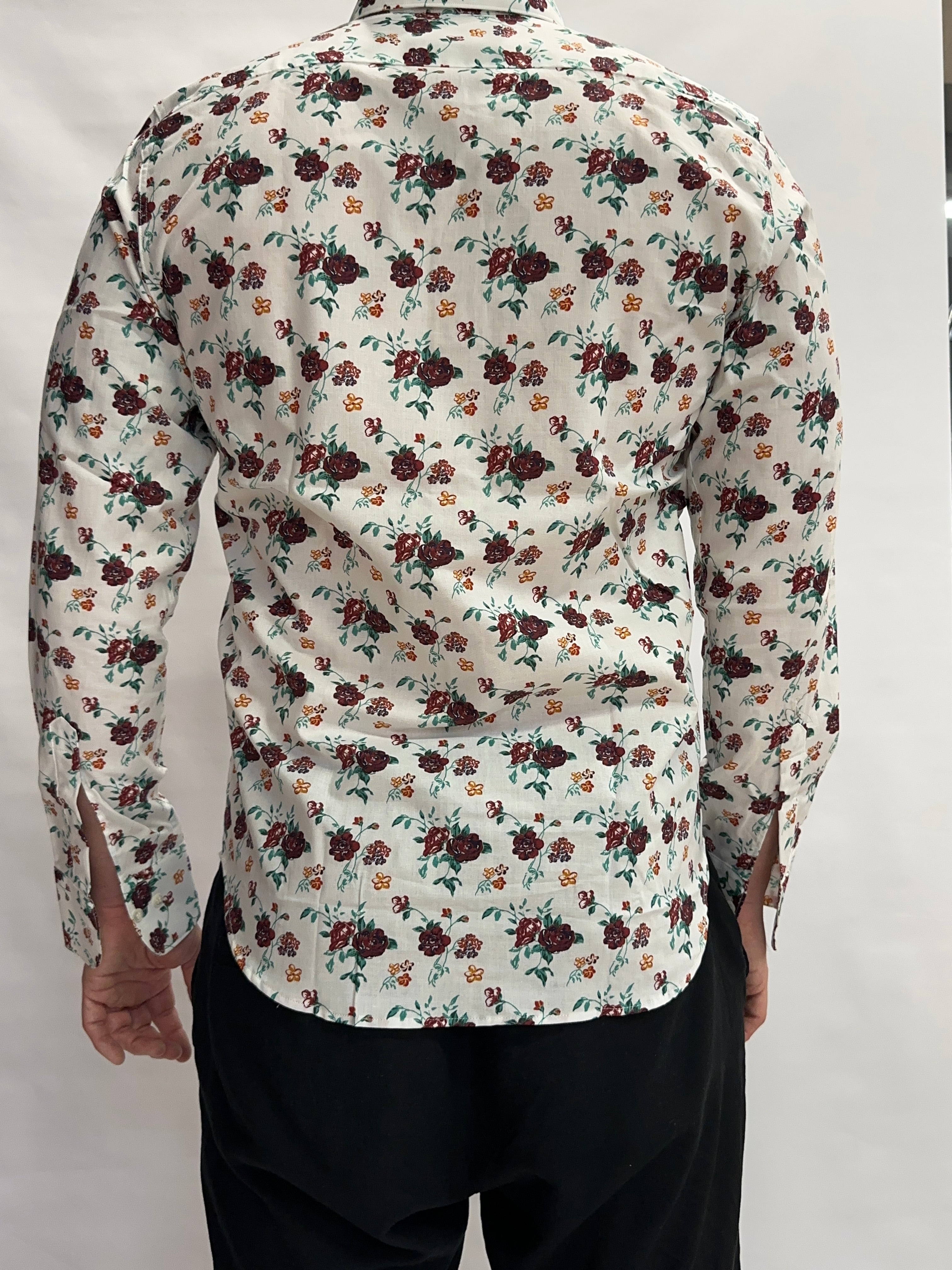 Camicia SL56 100% Cotone trama a piccole rose - Cod: CART54