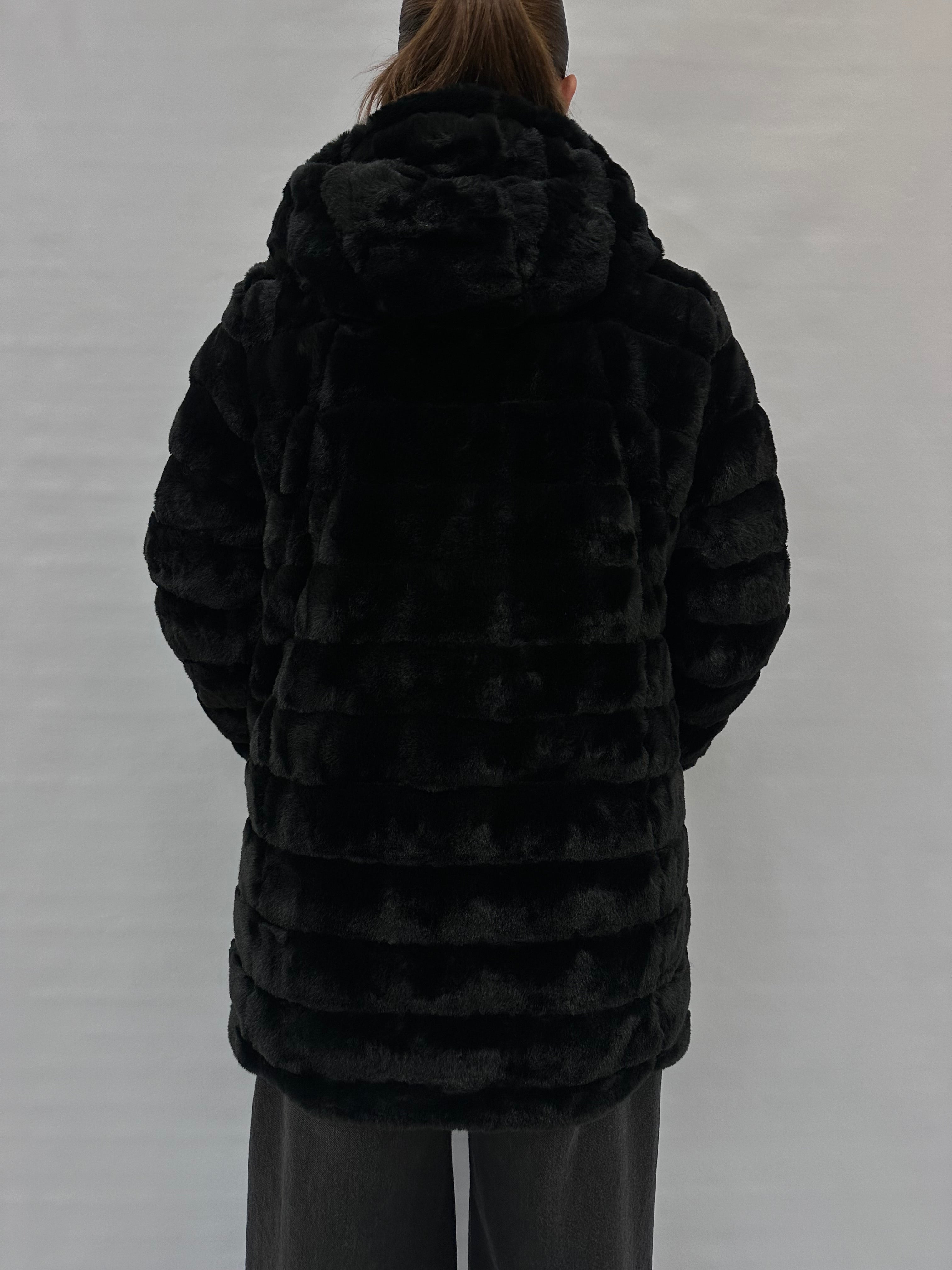 Pelliccia ecologica COXI MODA reversibile a Parka - COD: pellicciapar