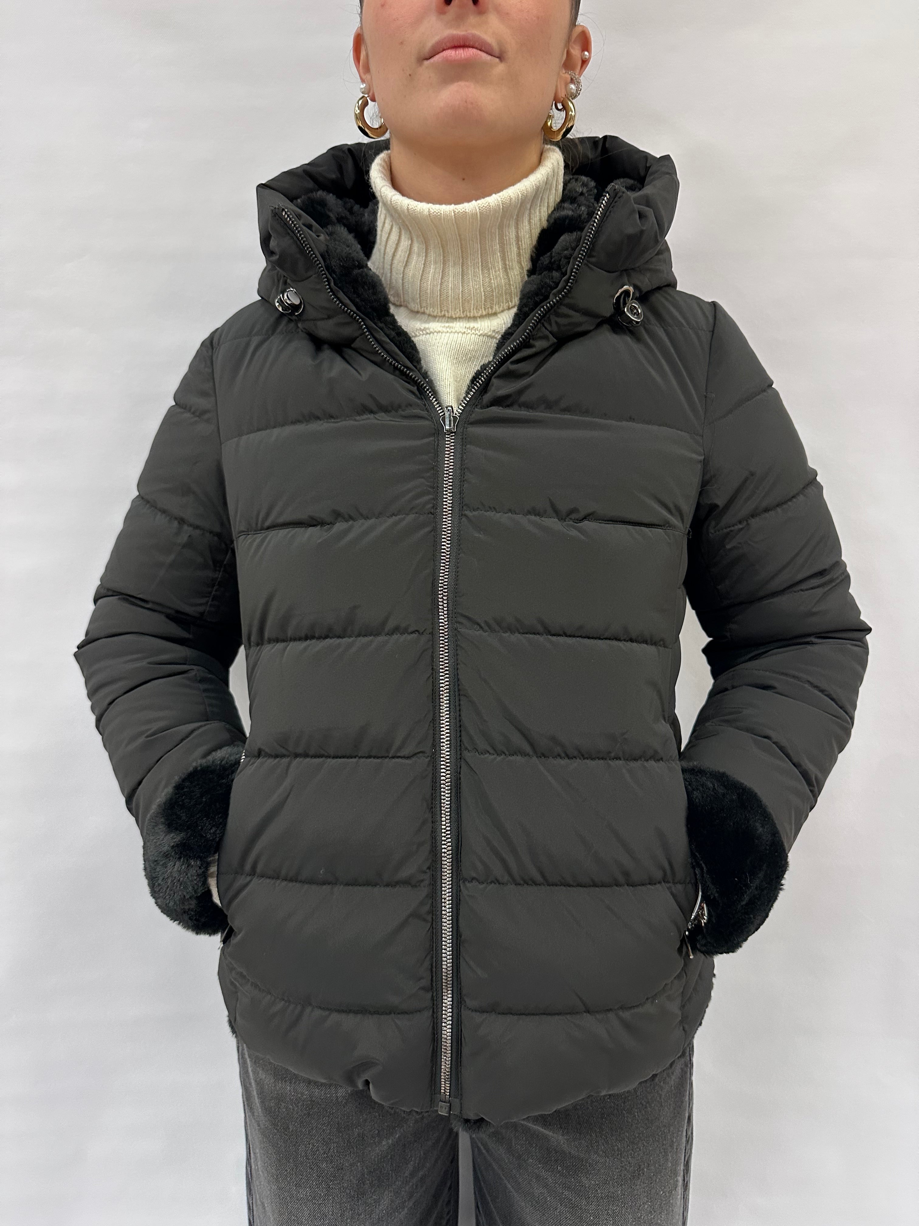 Piumino trapuntato corto COXI MODA reversibile a piumino trapuntato - COD: pellicciapiu