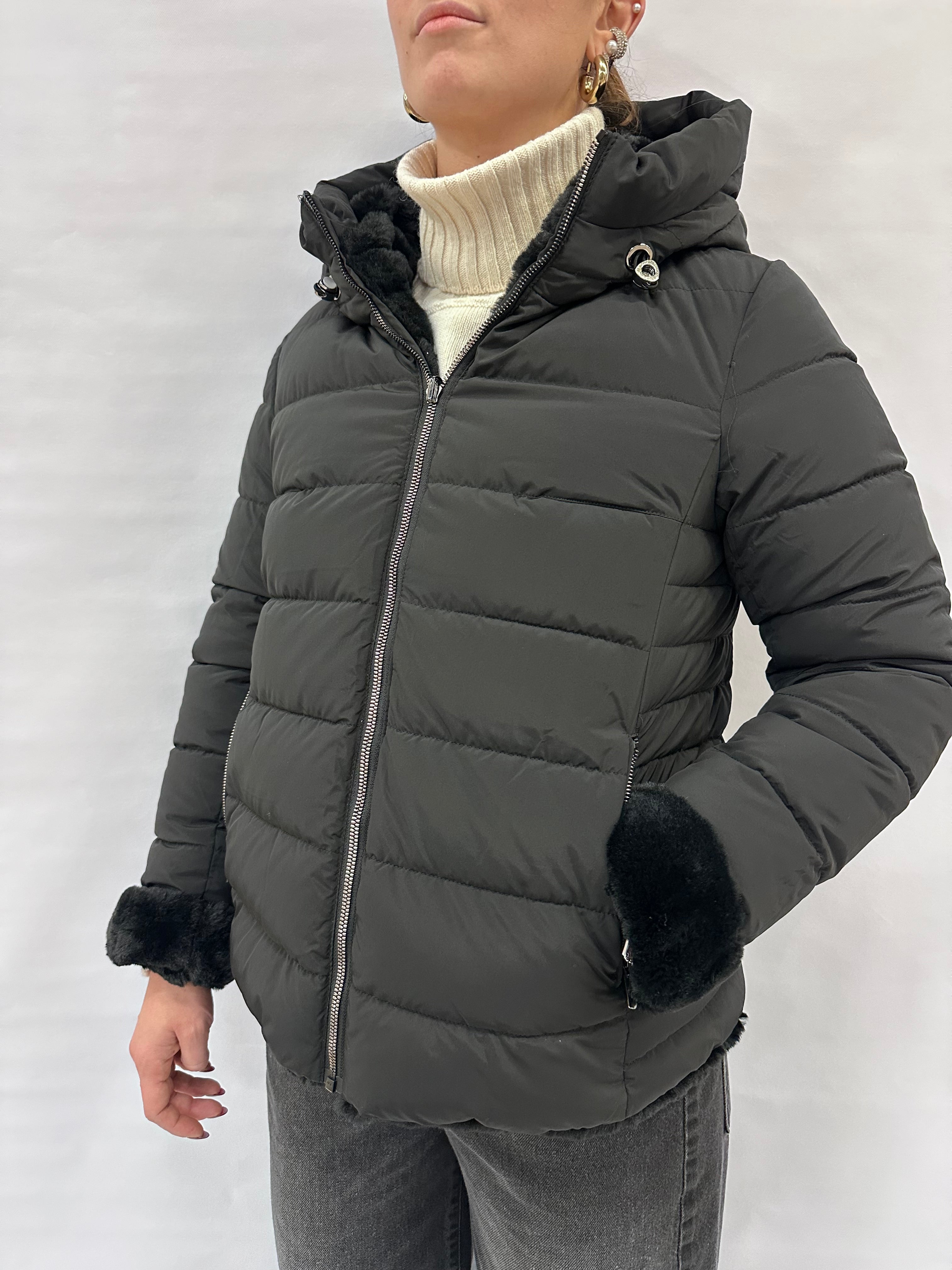 Piumino trapuntato corto COXI MODA reversibile a piumino trapuntato - COD: pellicciapiu