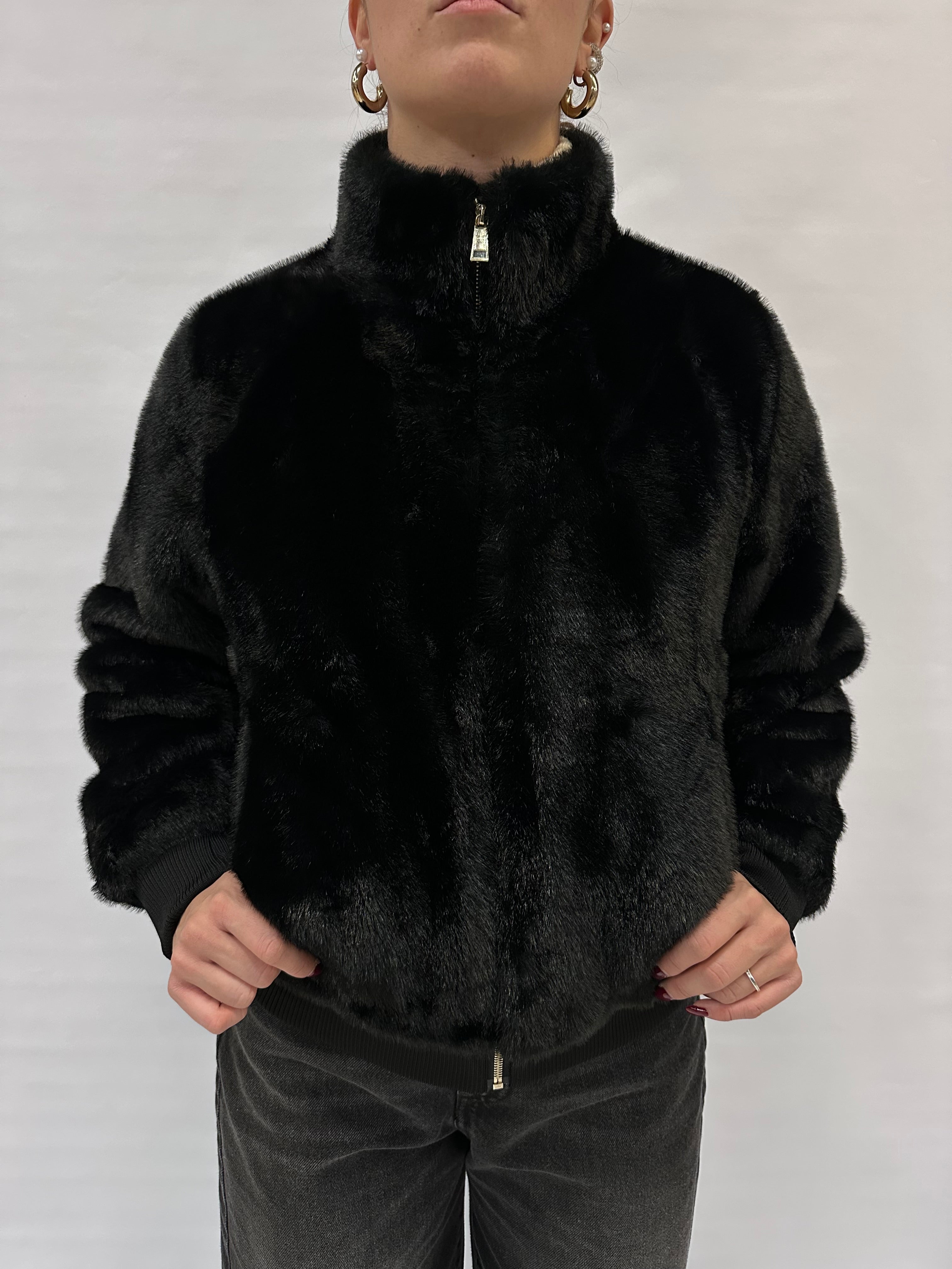 Bomber RINASCIMENTO in Pelliccia ecologica - COD: CFC0122227003