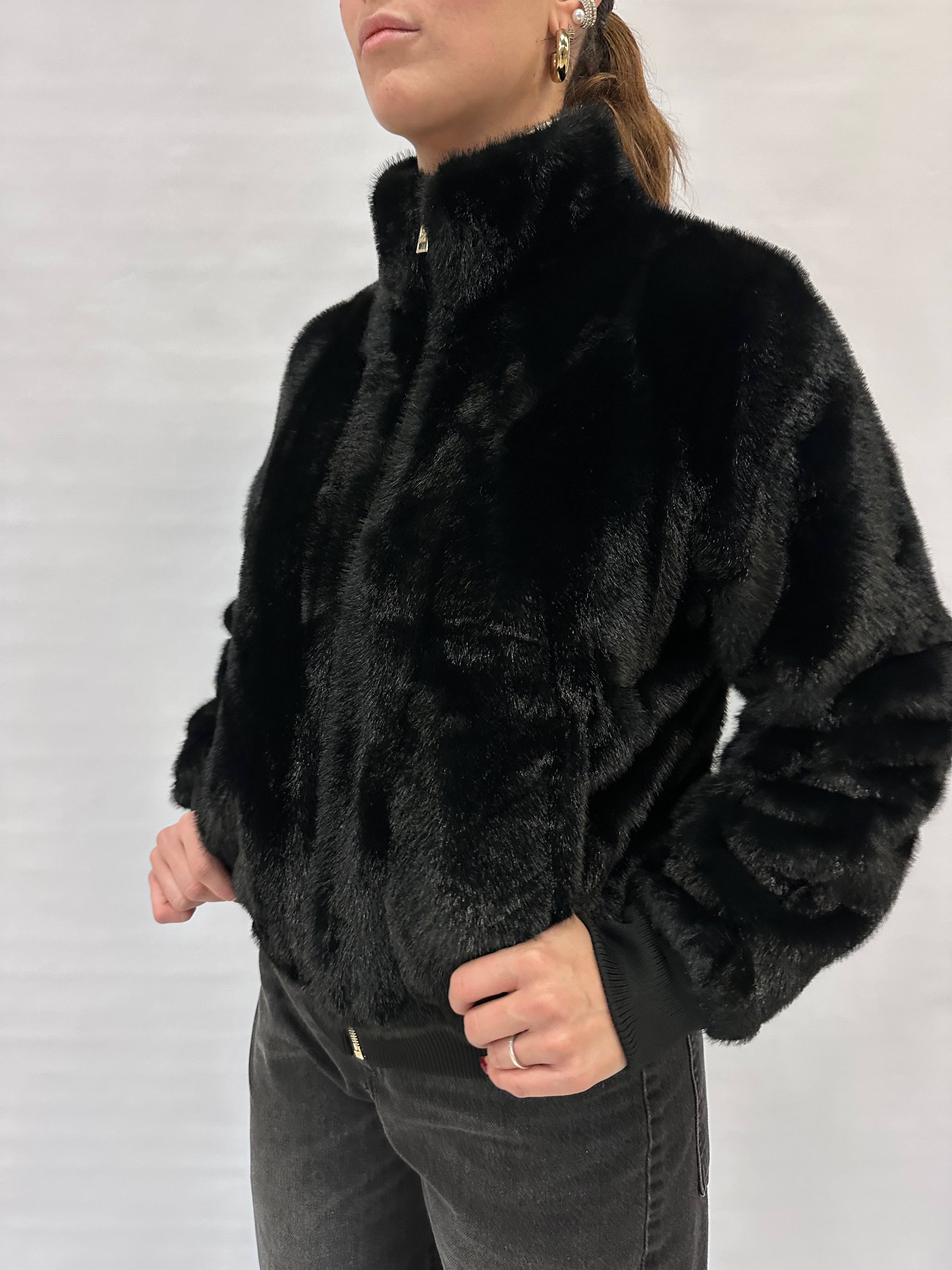 Bomber RINASCIMENTO in Pelliccia ecologica - COD: CFC0122227003