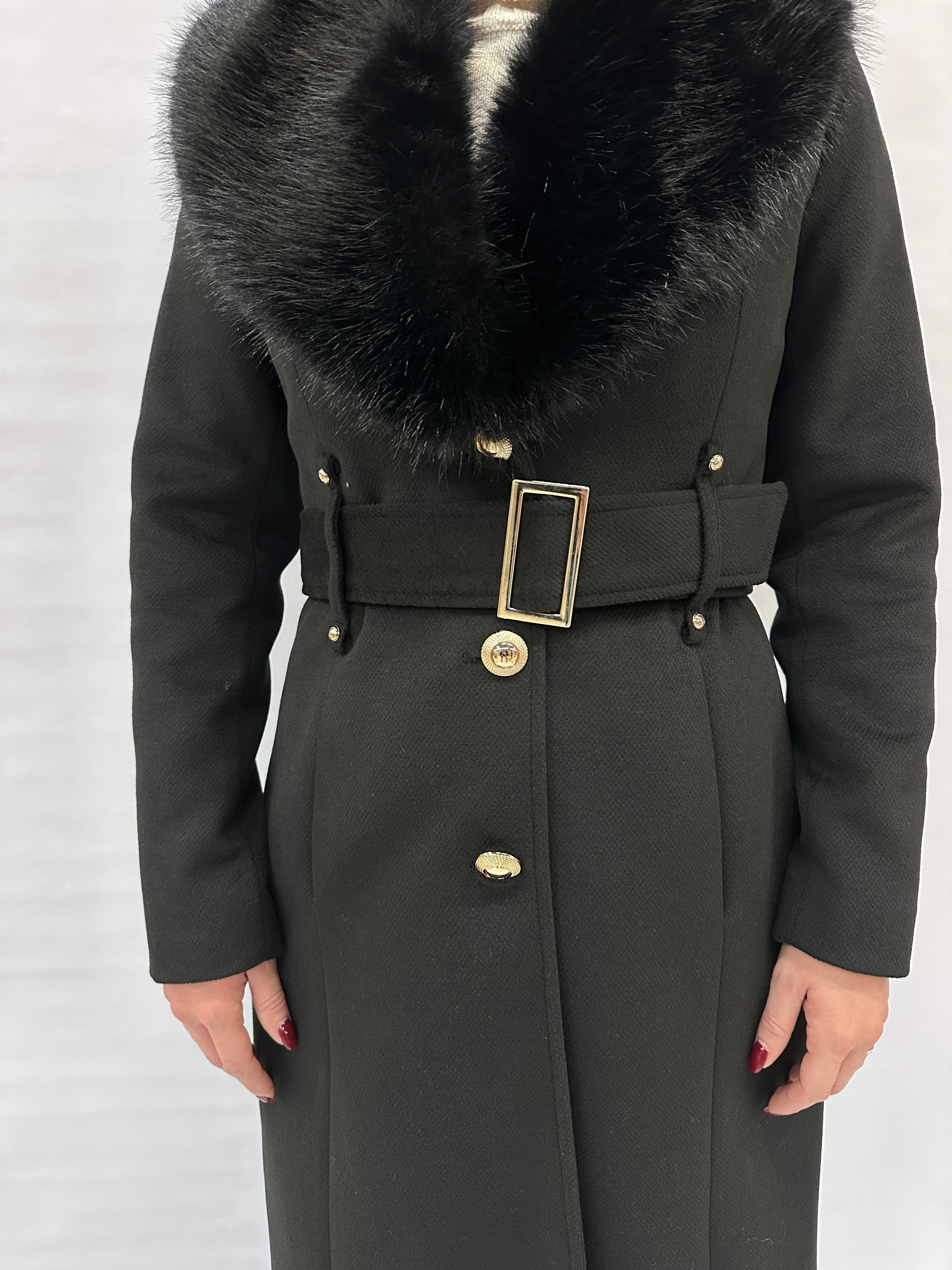 Cappotto RINASCIMENTO con pelo ecologico removibile - COD: CFC0121899003