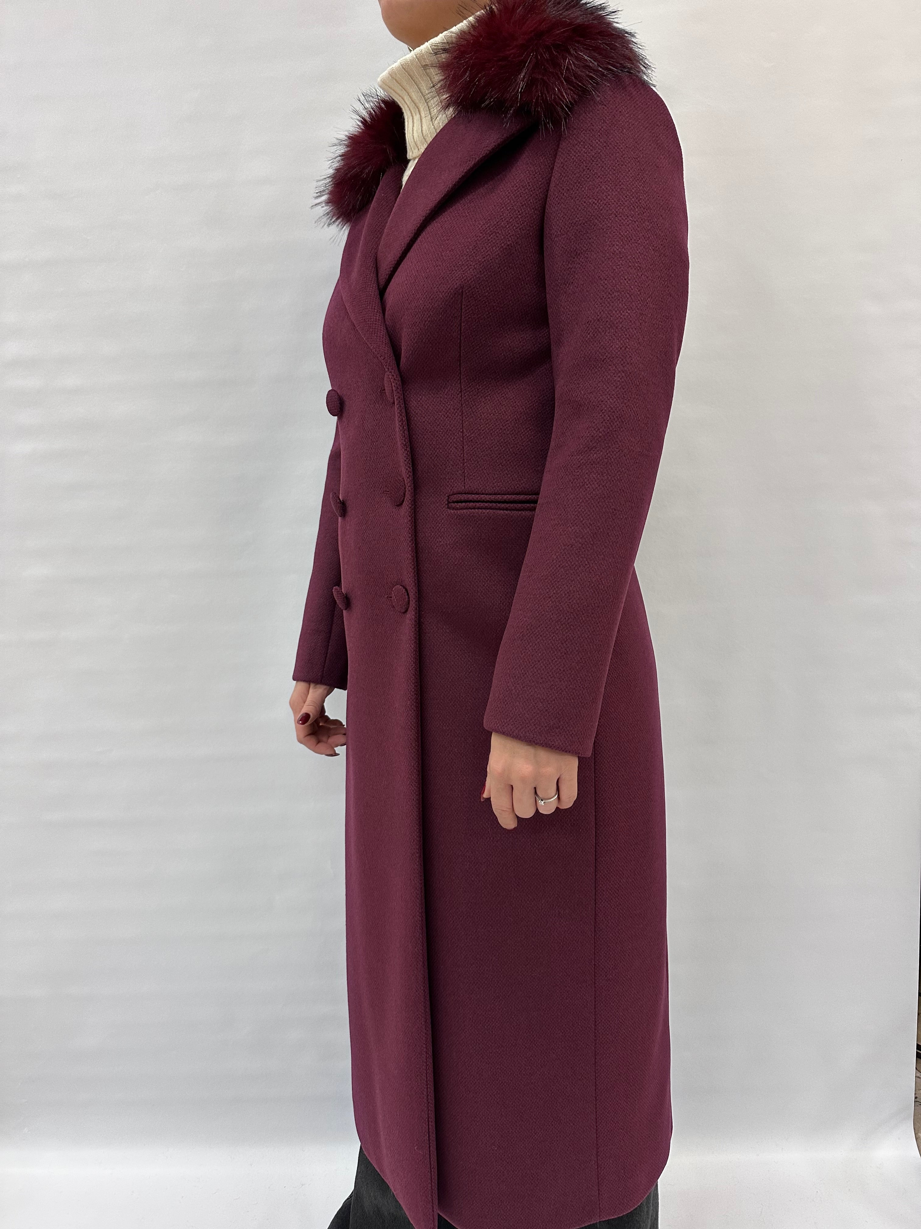 Cappotto RINASCIMENTO lungo con pelo ecologico removibile - COD: CFC0125845003