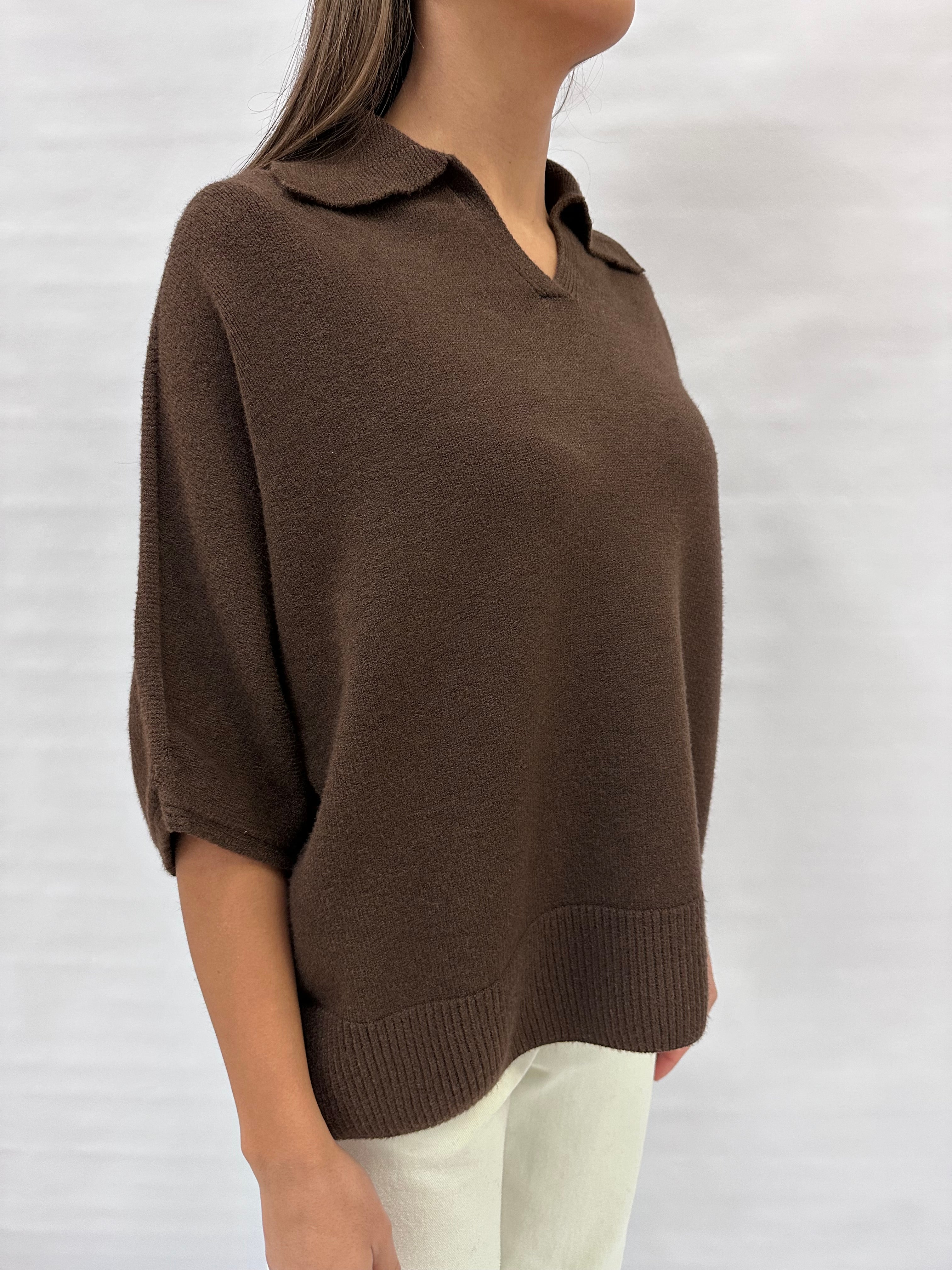 Polo TENSIONE IN Oversize manica 3/4 , COD: D80886