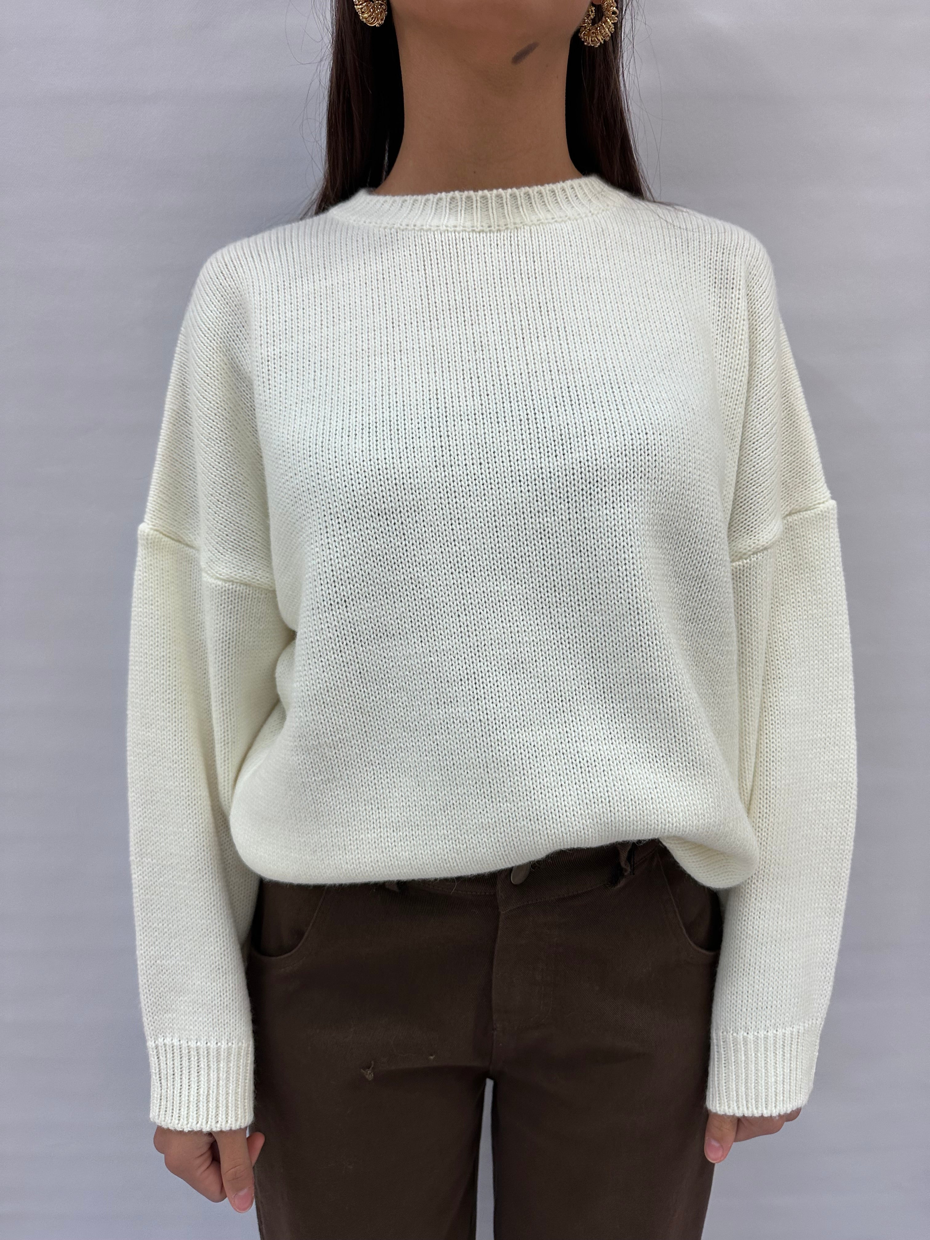 Maglione TENSIONE IN girocollo morbido , COD: 252PA9392