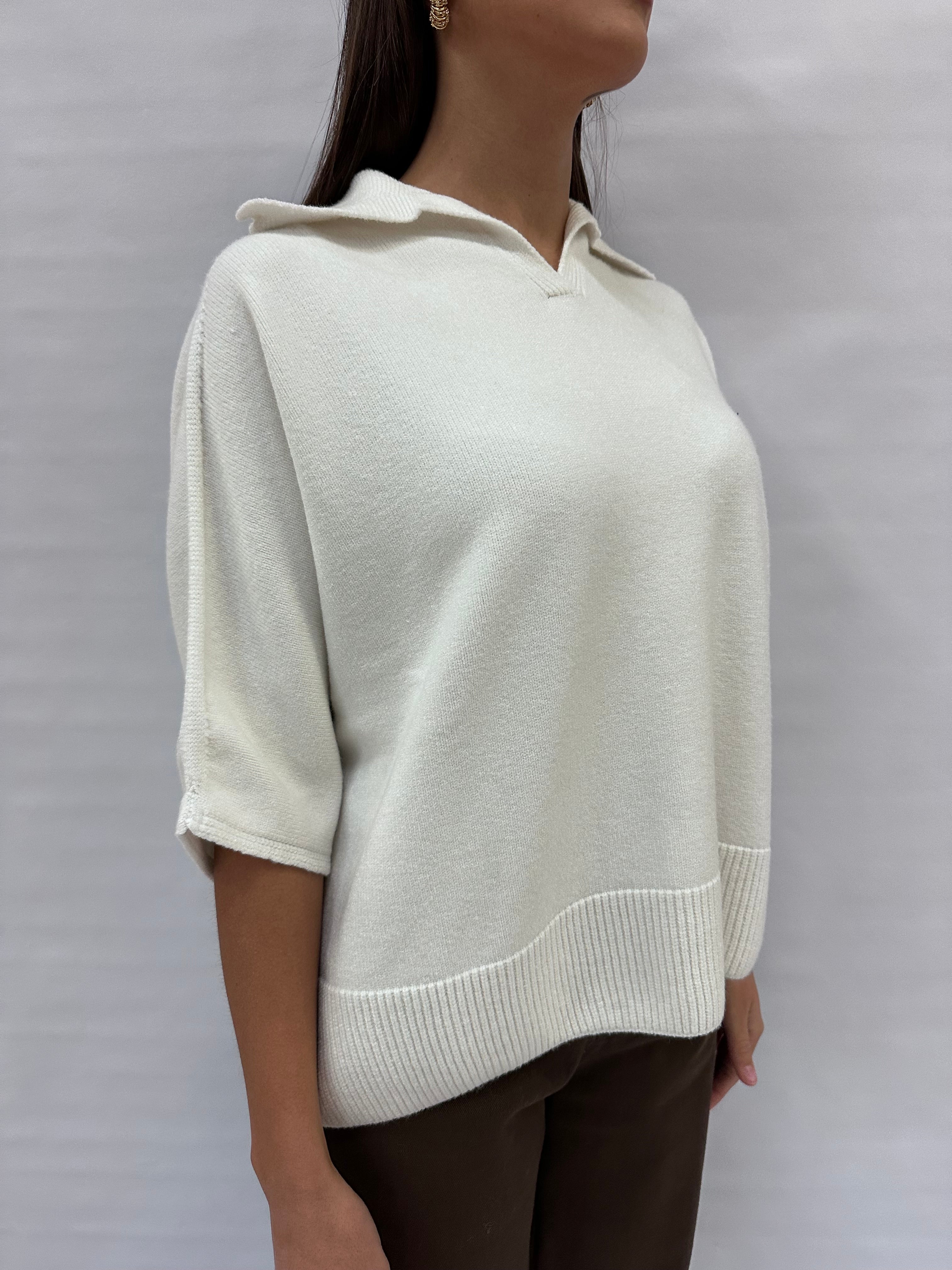 Polo TENSIONE IN Oversize manica 3/4 , COD: D80886