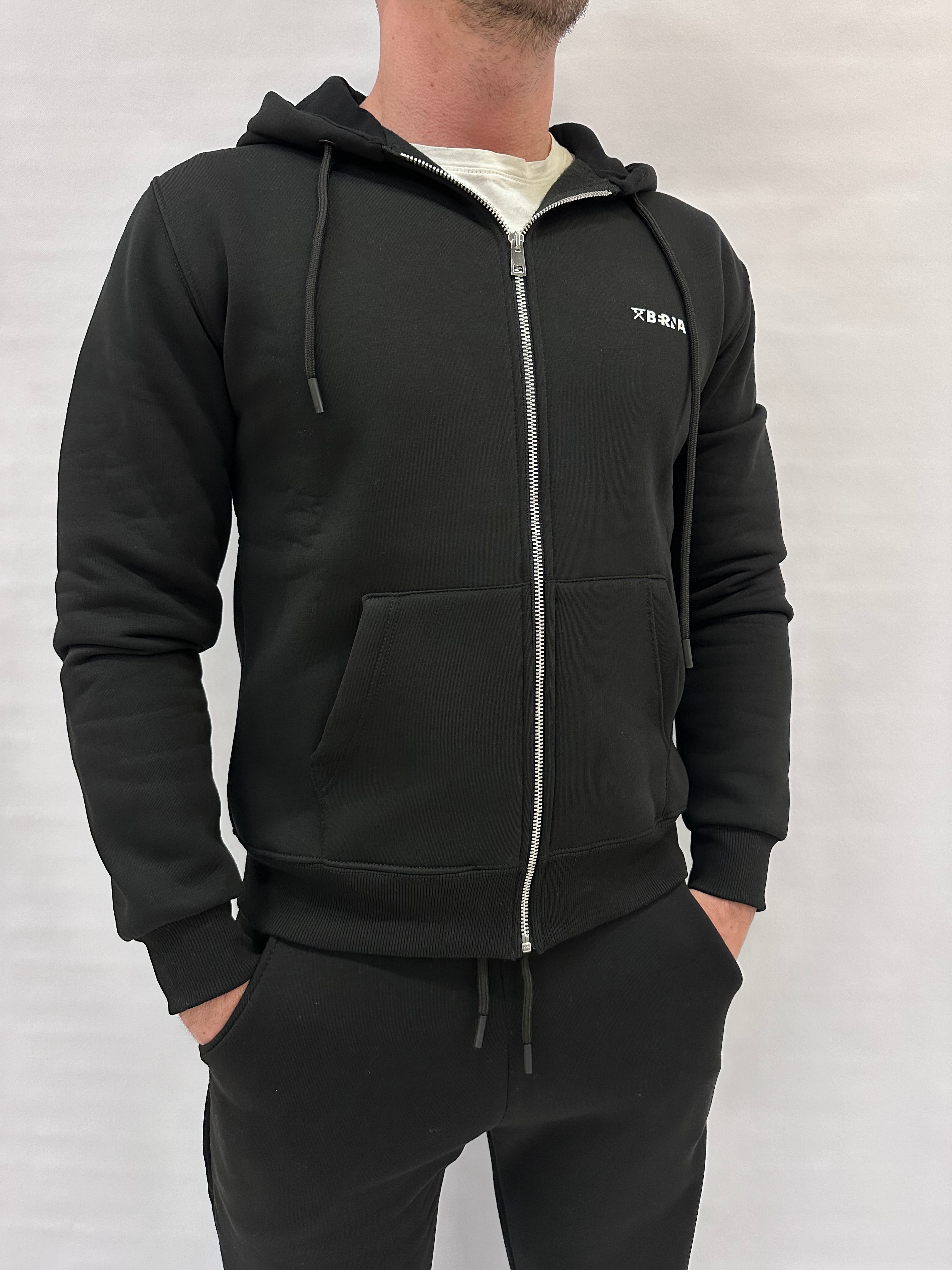 Felpa BERNA tuta con cappuccio e zip disponibile anche con pantalone in coordinato , COD: 2520181