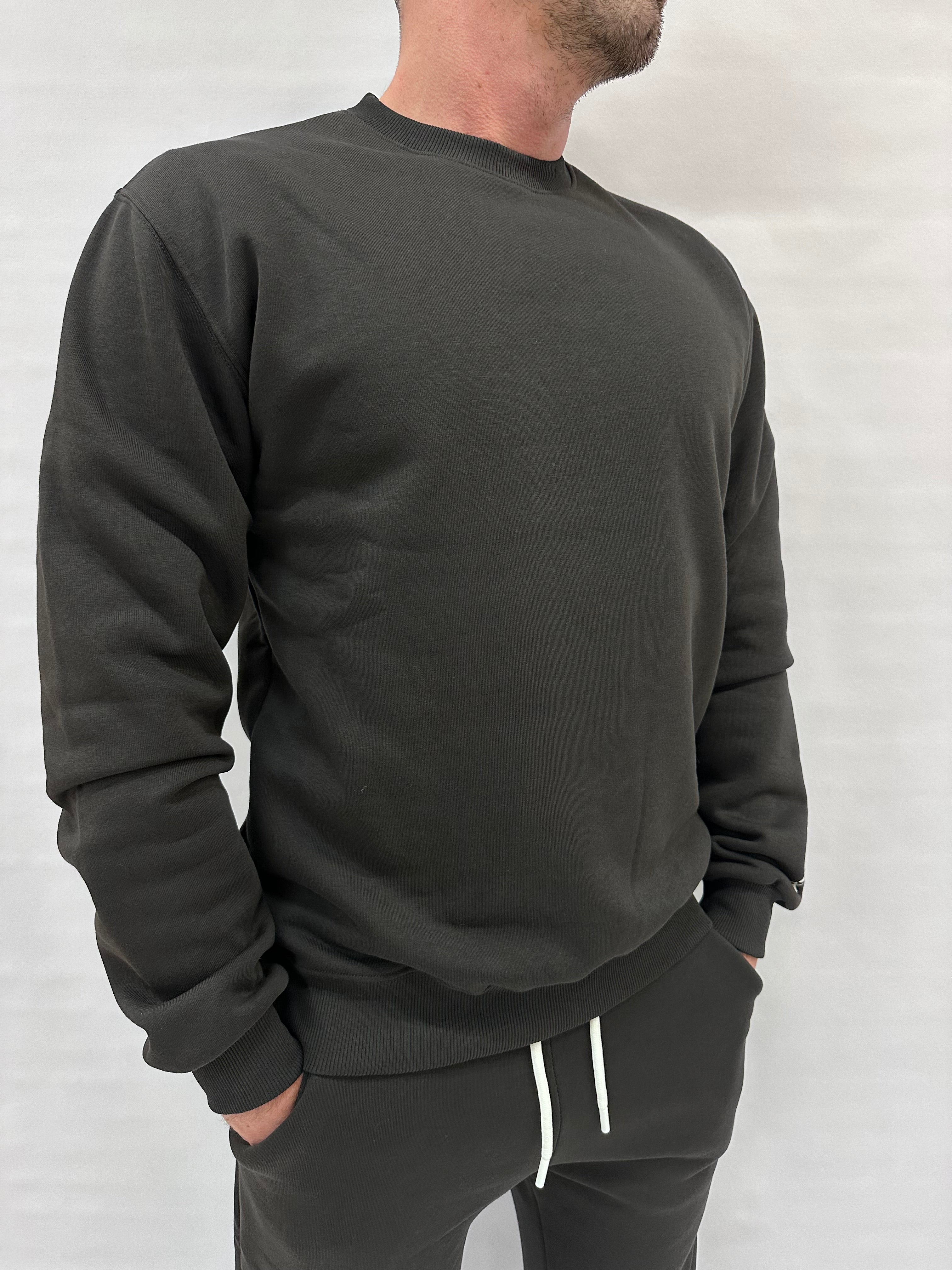 Felpa BERNA girocollo, senza cappuccio, interno felpato disponibile anche con pantalone in coordinato , COD: 25202033