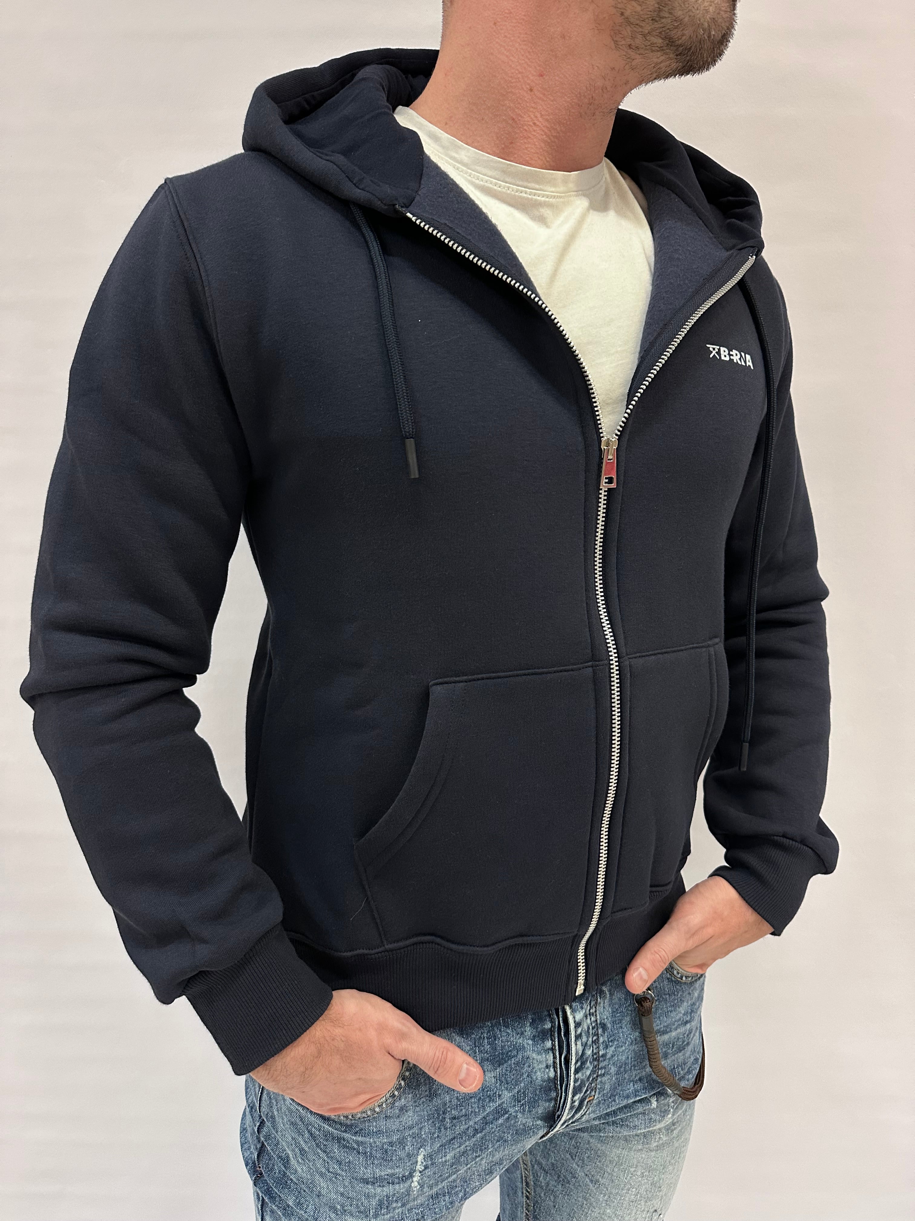 Felpa BERNA tuta con cappuccio e zip , COD: 2460853