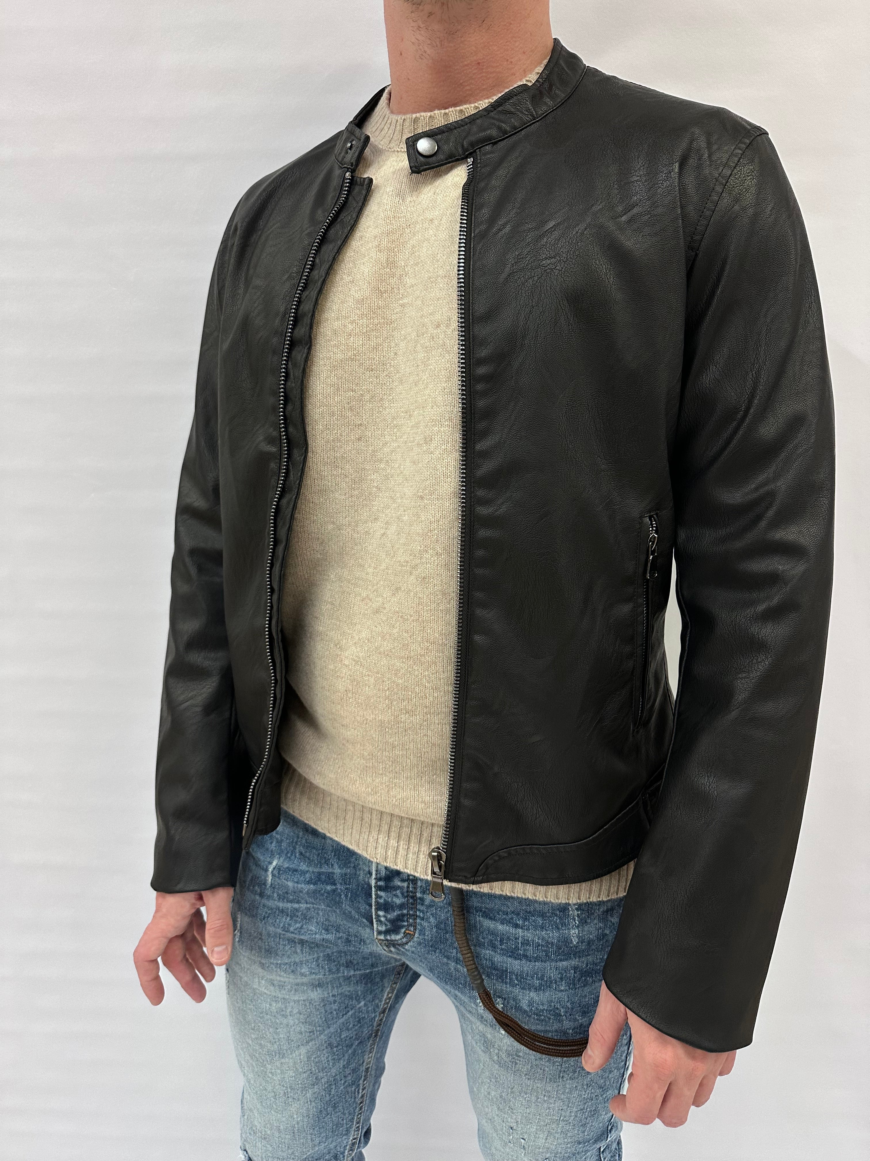 Bomber IMPERIAL in ecopelle - Cod: U85191LIVE