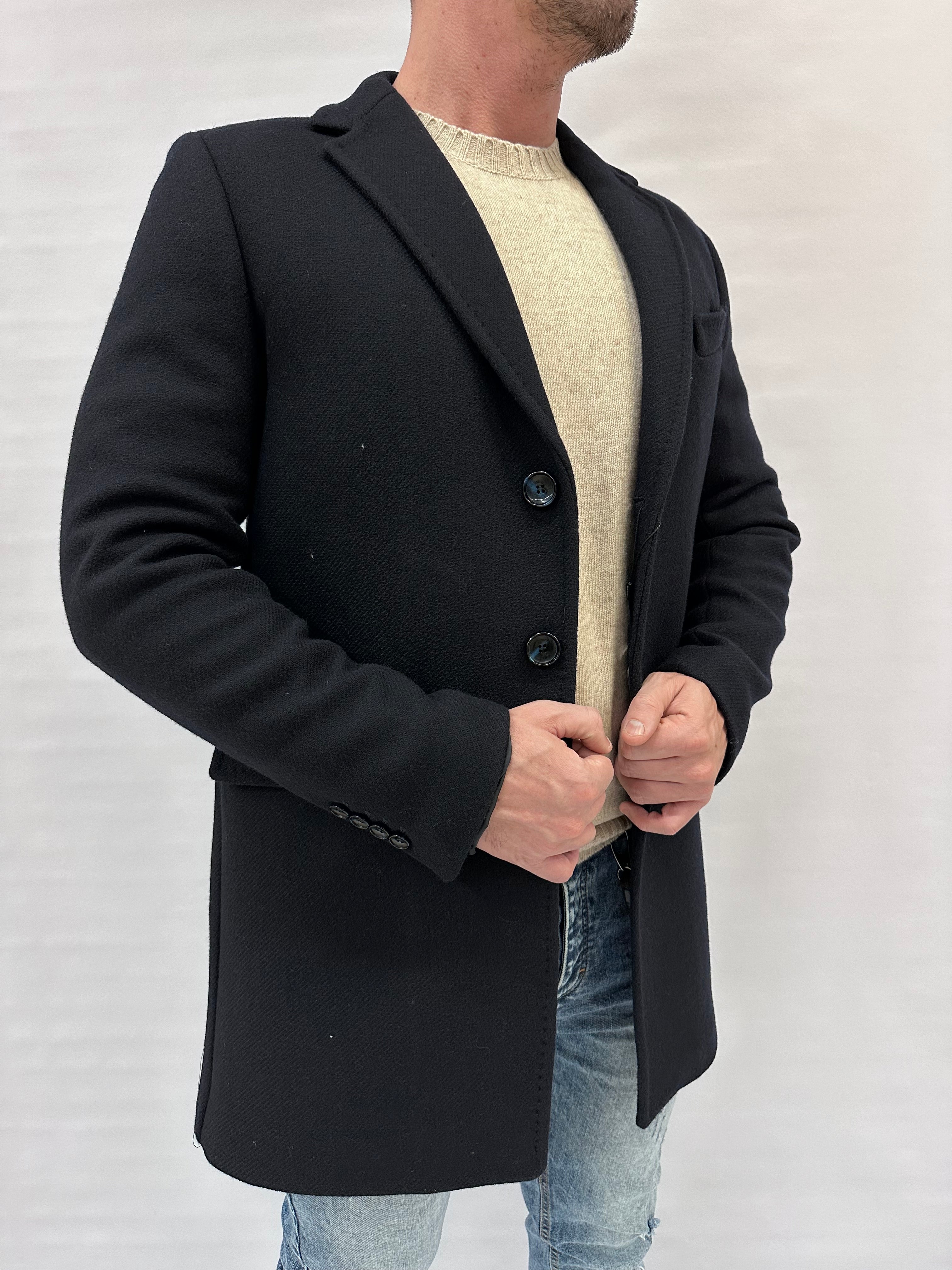 Cappotto XAGON MAN monopetto in lana - Cod: PC62CO