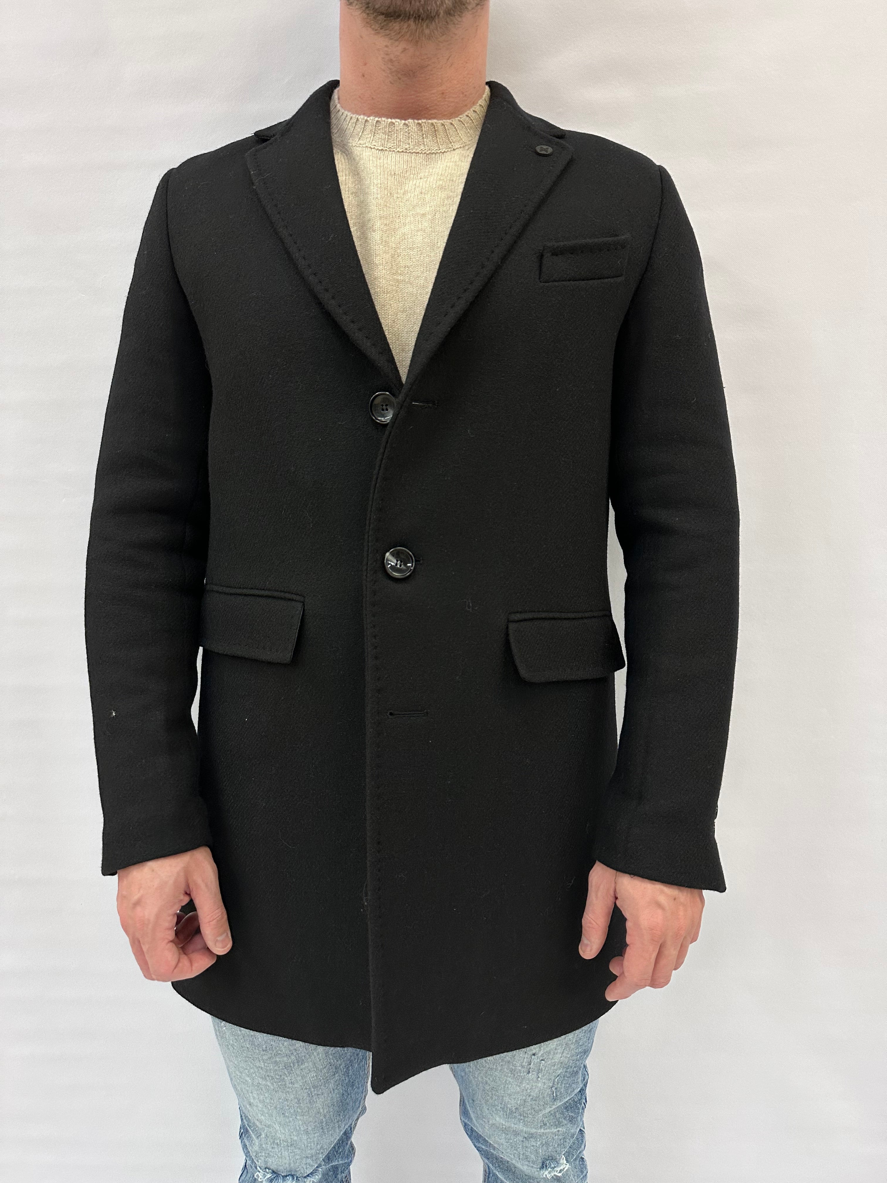 Cappotto XAGON MAN monopetto in lana - Cod: PC62CO