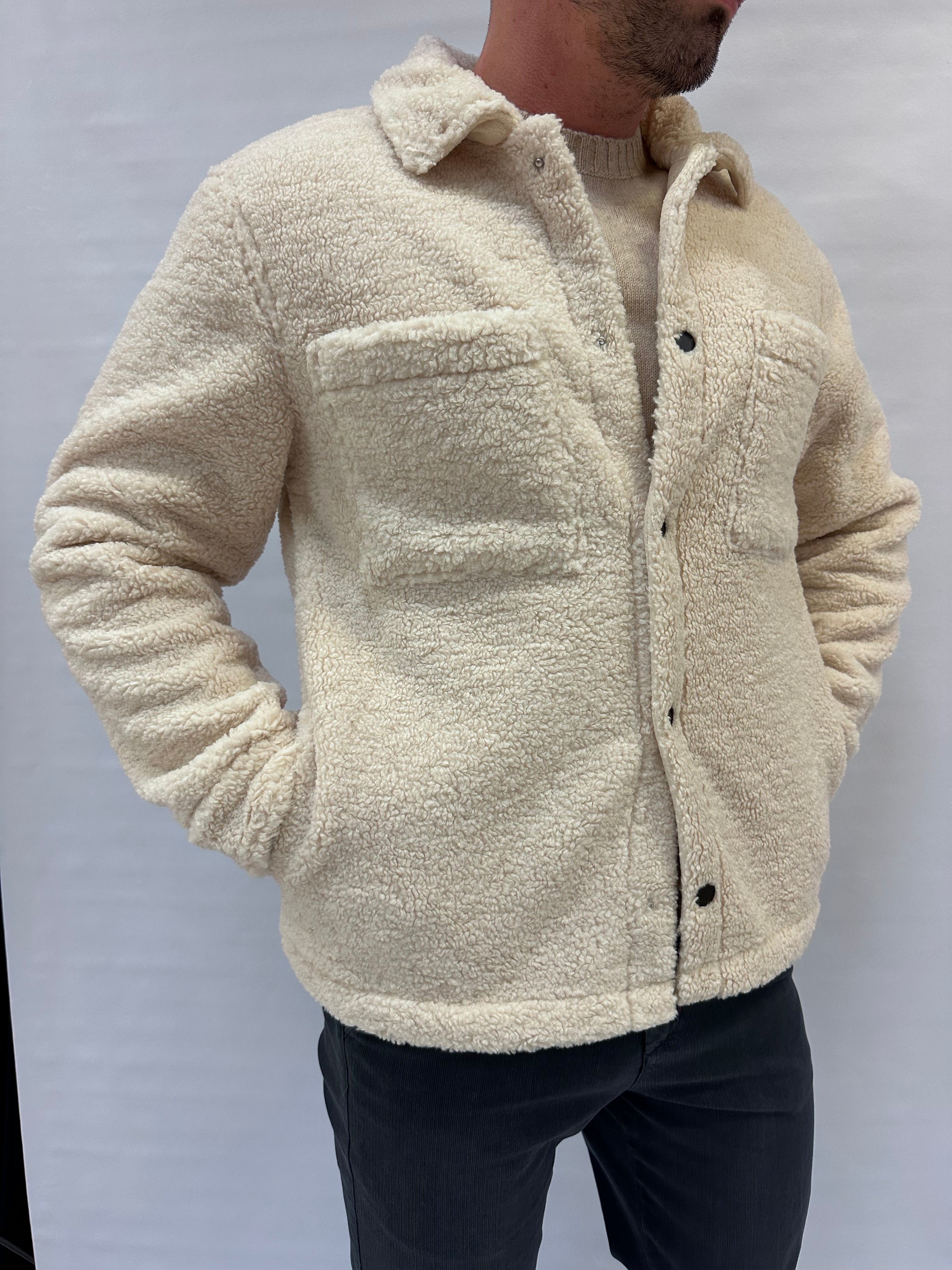 Giacca/Giubbotto IMPERIAL effetto teddy taglio camicia - Cod: V851932781