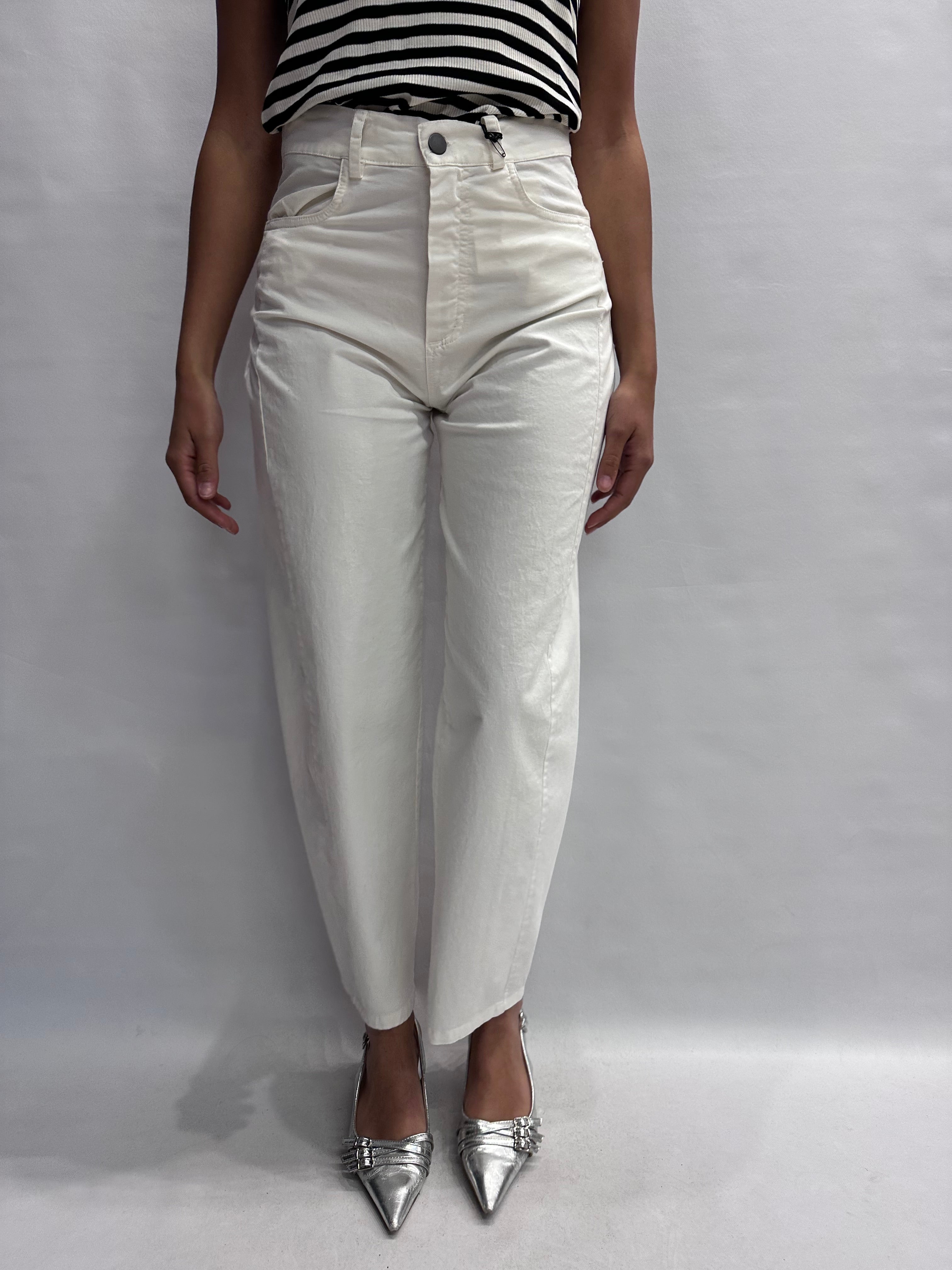 Pantalone TENSIONE IN linea ampia, leggermente arrotondata, fondo largo - COD: PA5533