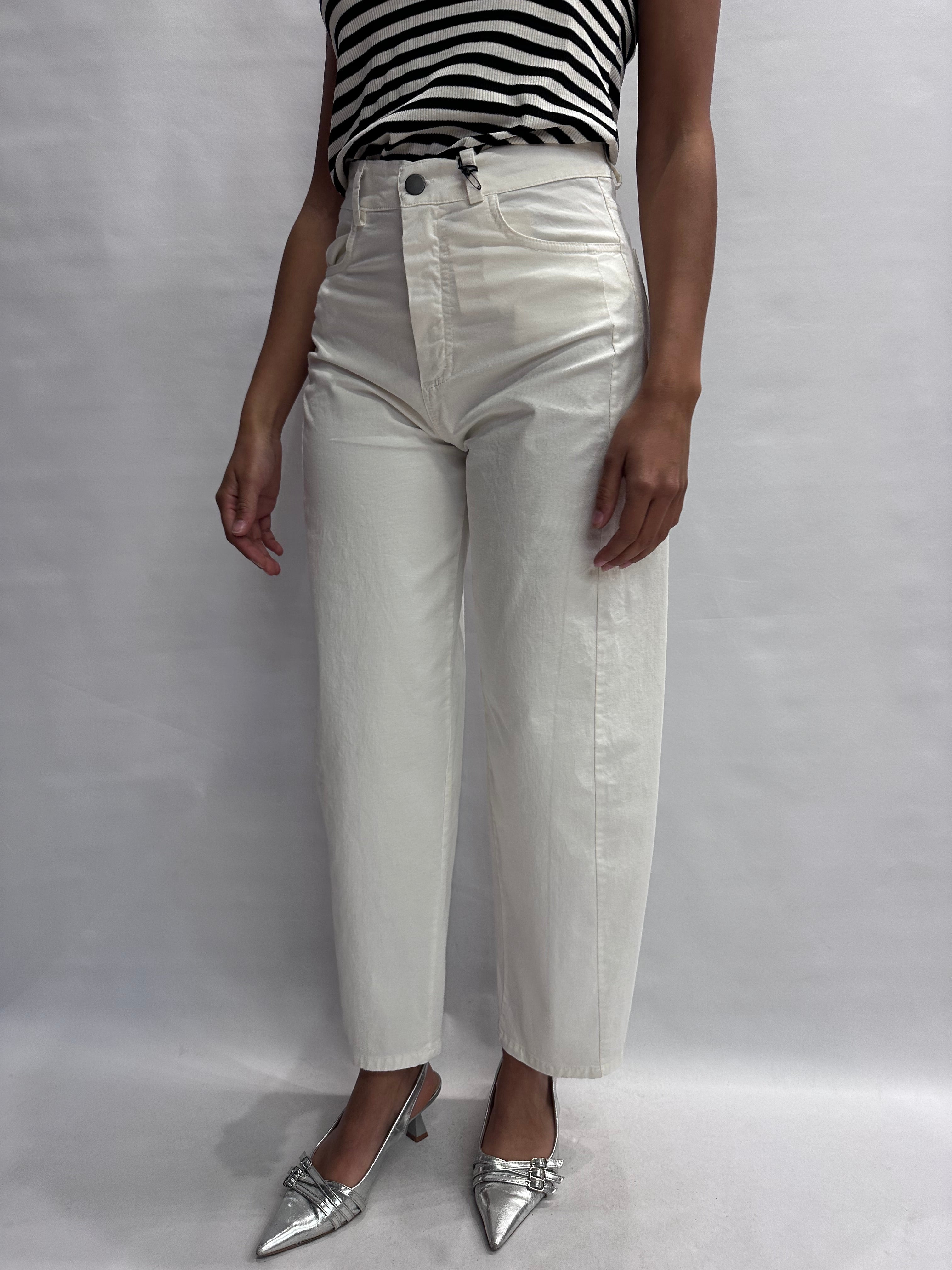 Pantalone TENSIONE IN linea ampia, leggermente arrotondata, fondo largo - COD: PA5533