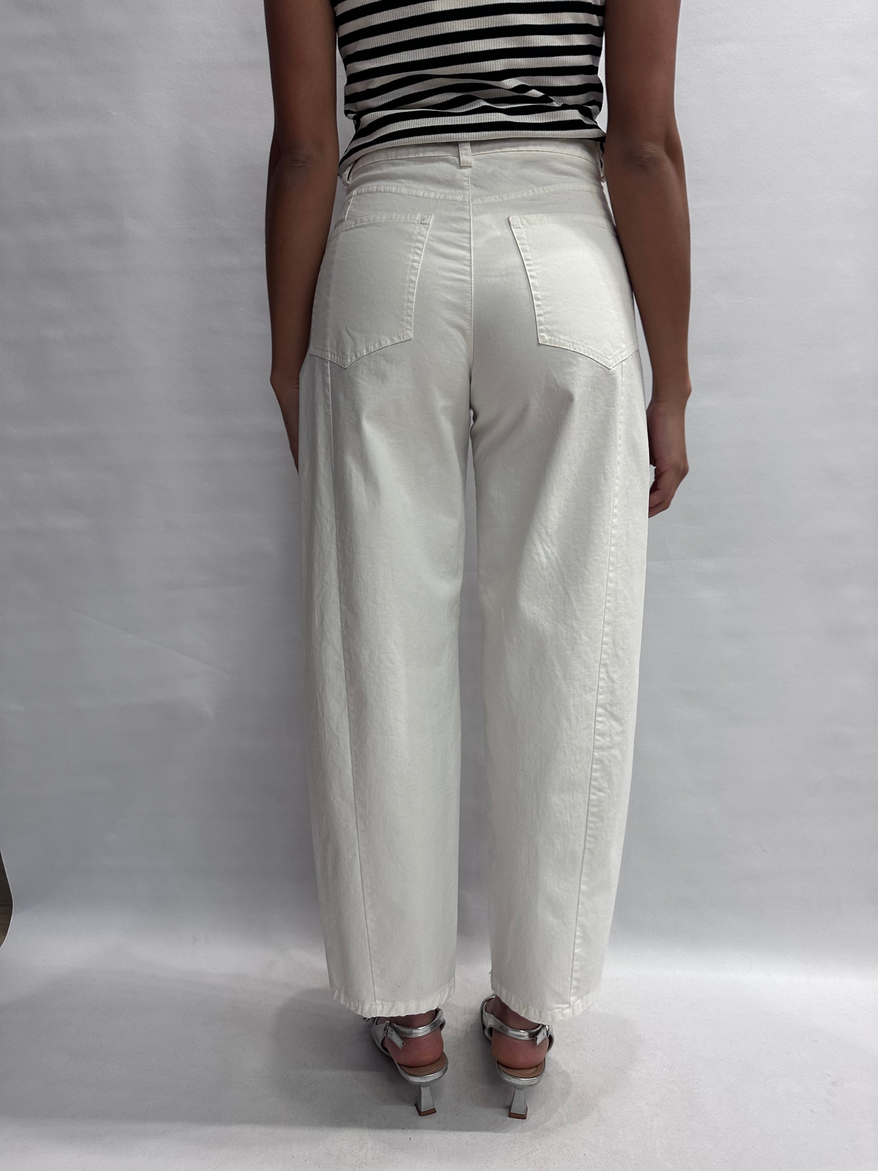 Pantalone TENSIONE IN linea ampia, leggermente arrotondata, fondo largo - COD: PA5533