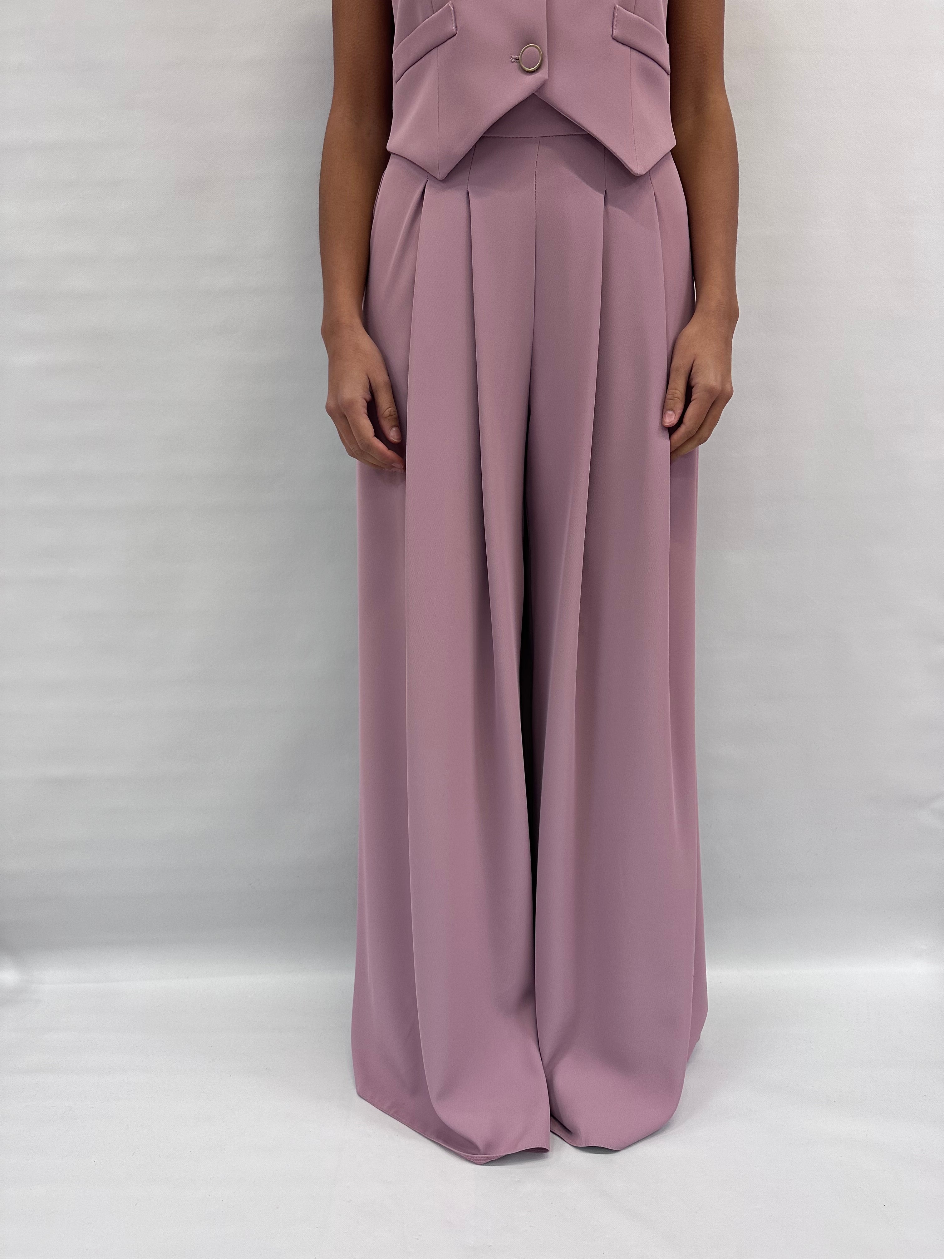 Pantalone RINASCIMENTO a palazzo con pences disponibile anche con gilet e giacca in coordinato COD: CFC0125495003