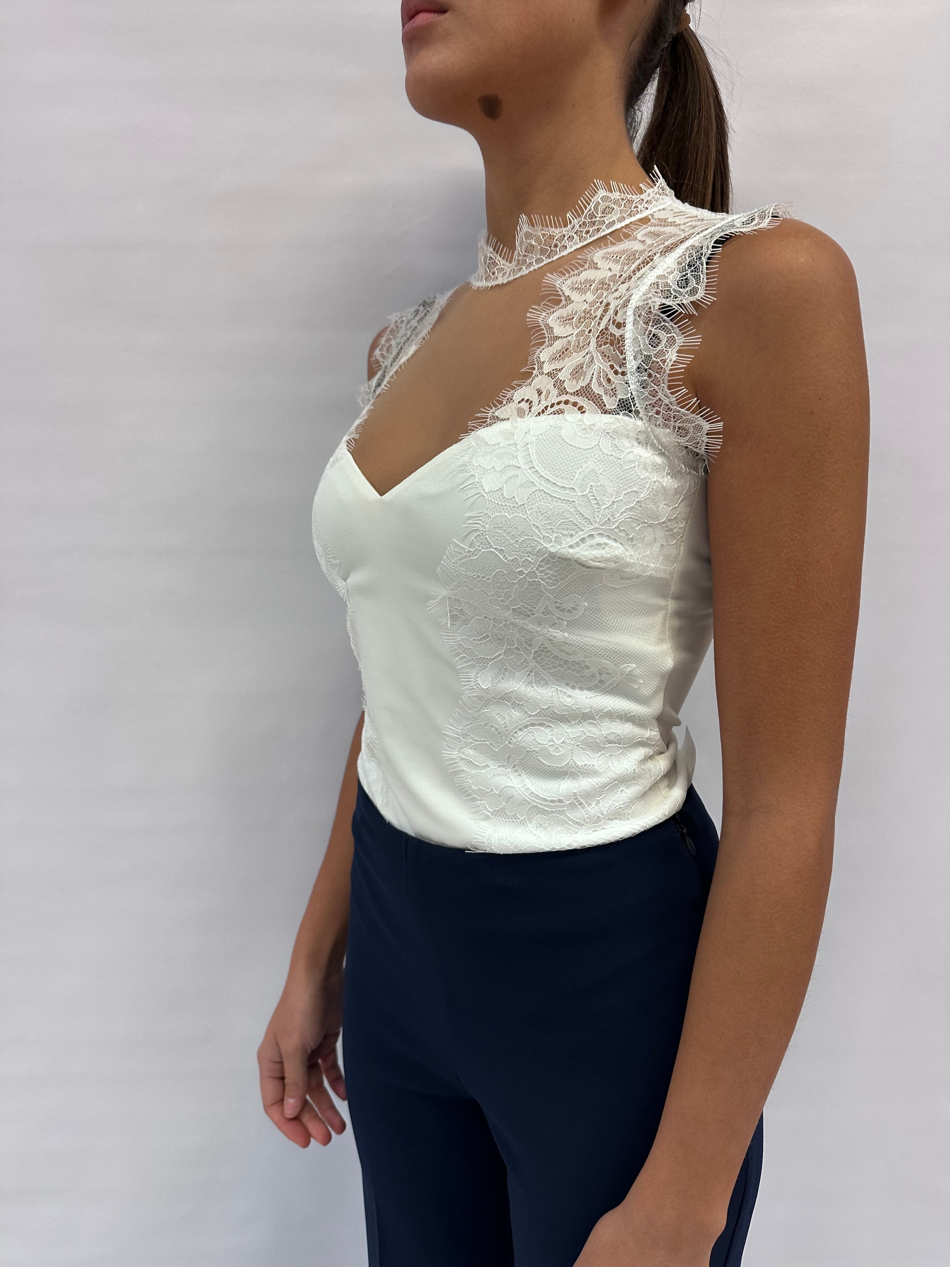 Body RINASCIMENTO in pizzo - Cod: CFC0125003003