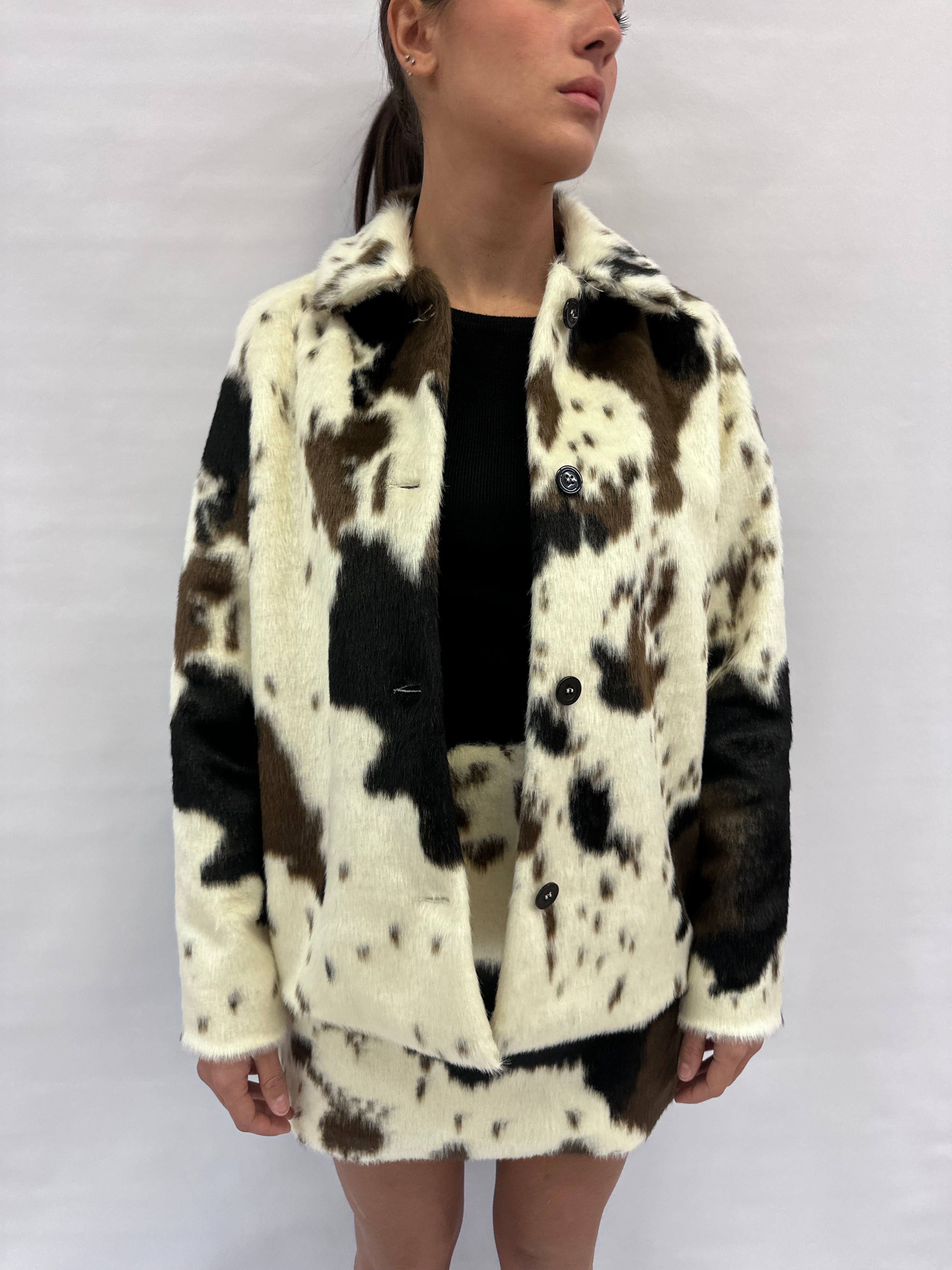 Giacca/Camiciona IMPERIAL effetto "Muccato" disponibile con gonna coordinato - COD: C9990060U