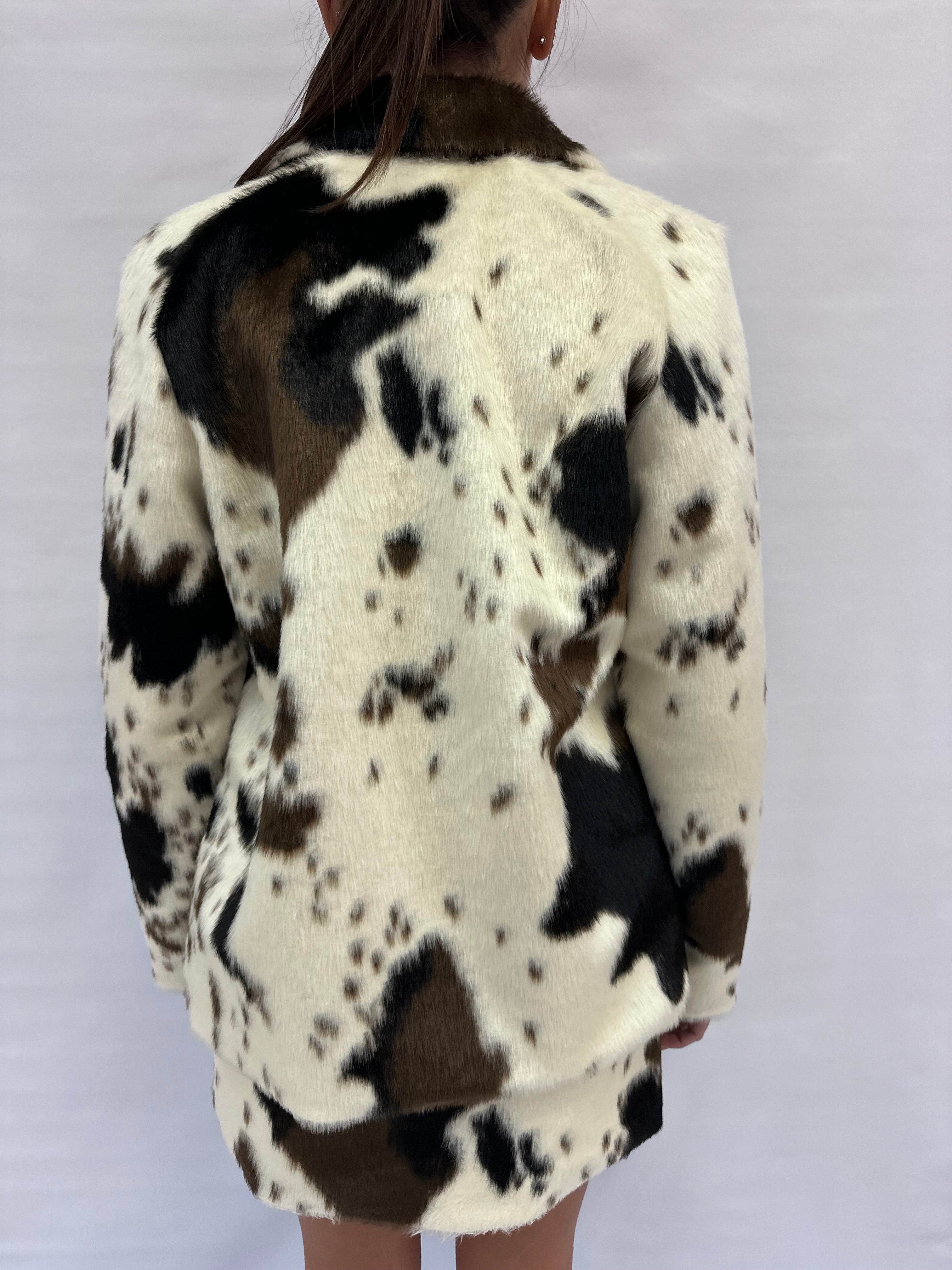 Giacca/Camiciona IMPERIAL effetto "Muccato" disponibile con gonna coordinato - COD: C9990060U