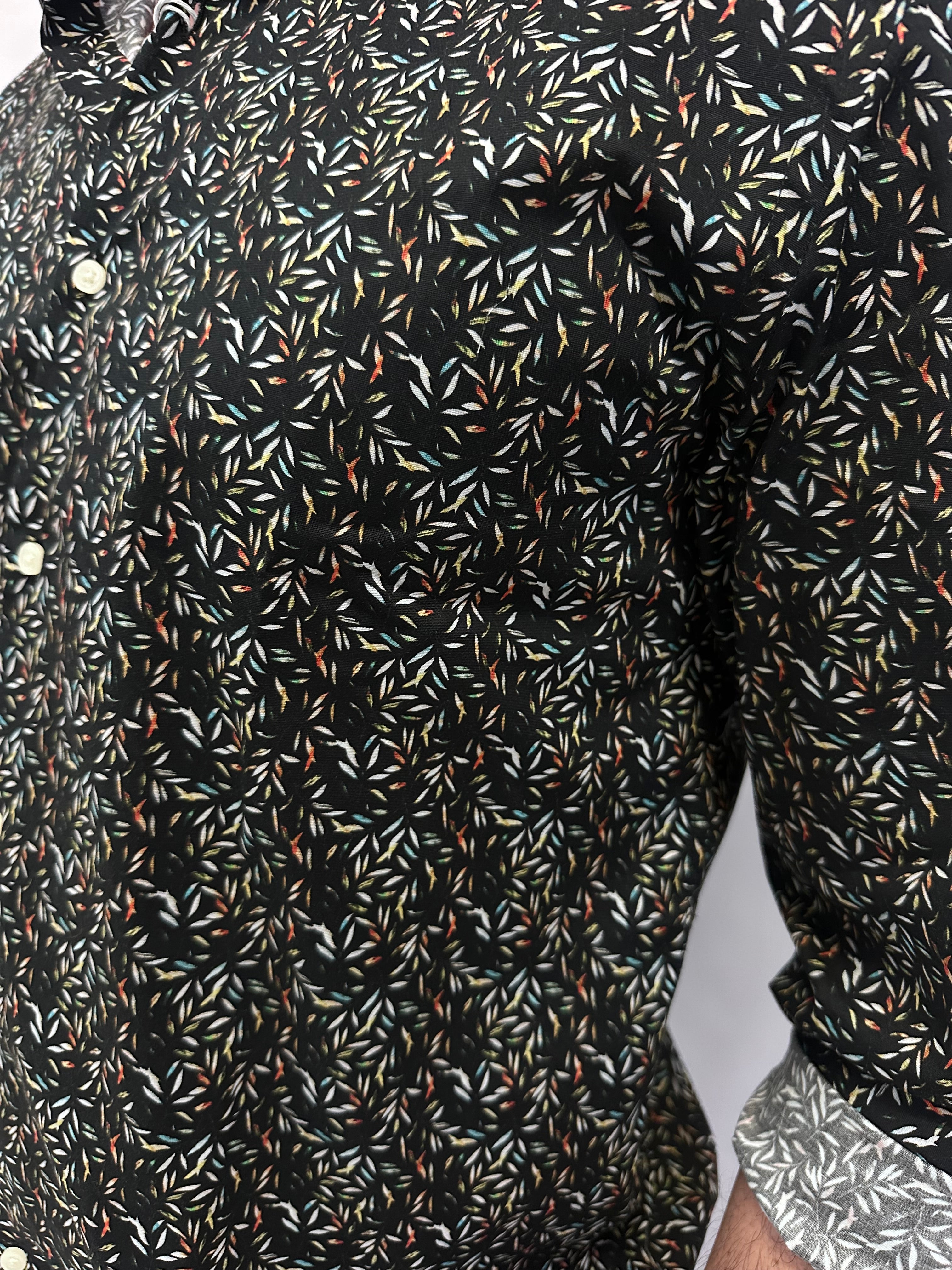 Camicia XAGON MAN trama foglioline - Cod: 24309030