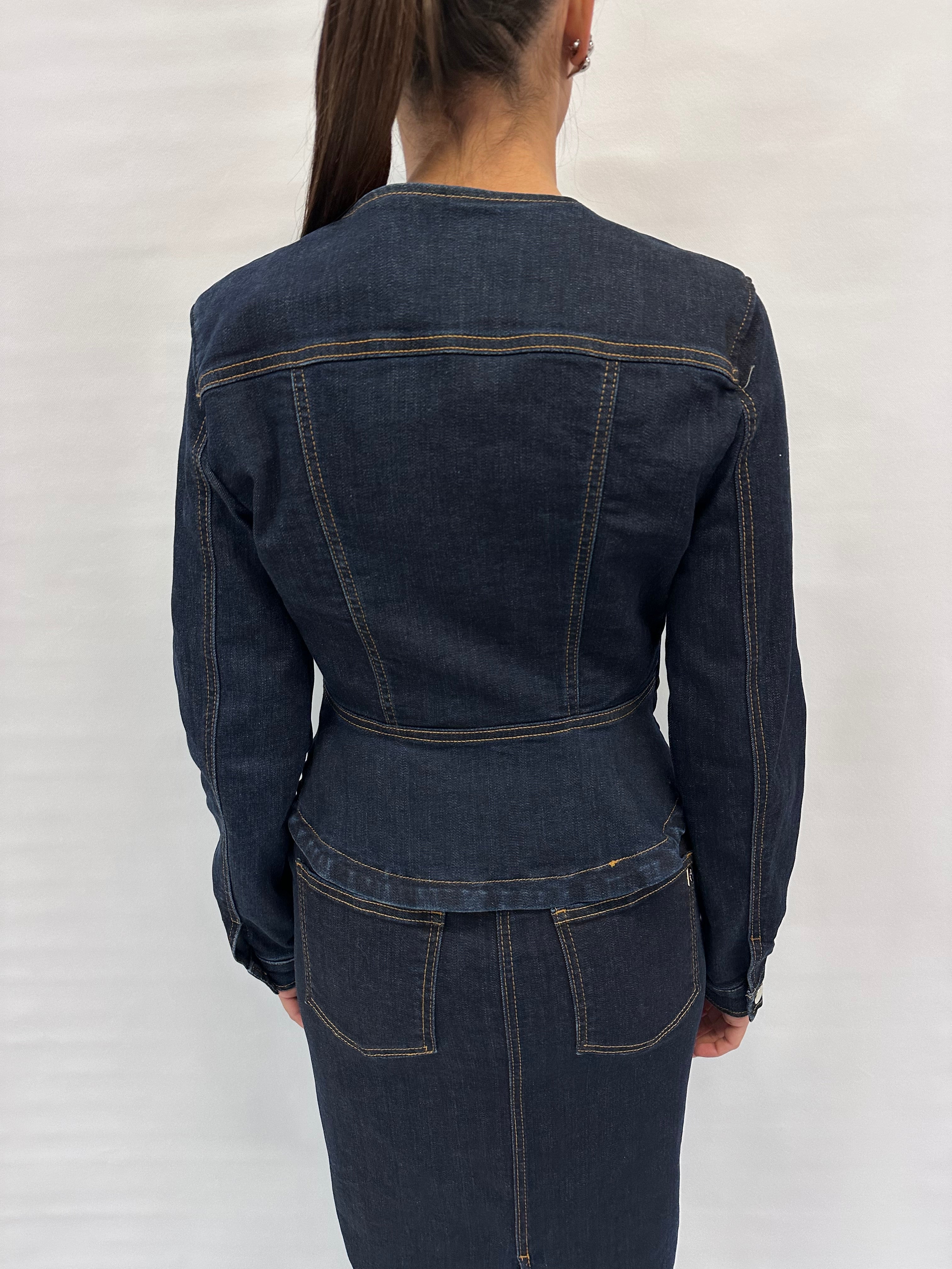 Giubbino RINASCIMENTO in Jeans disponibile anche con gonna in coordinato - COD: CFC124962003