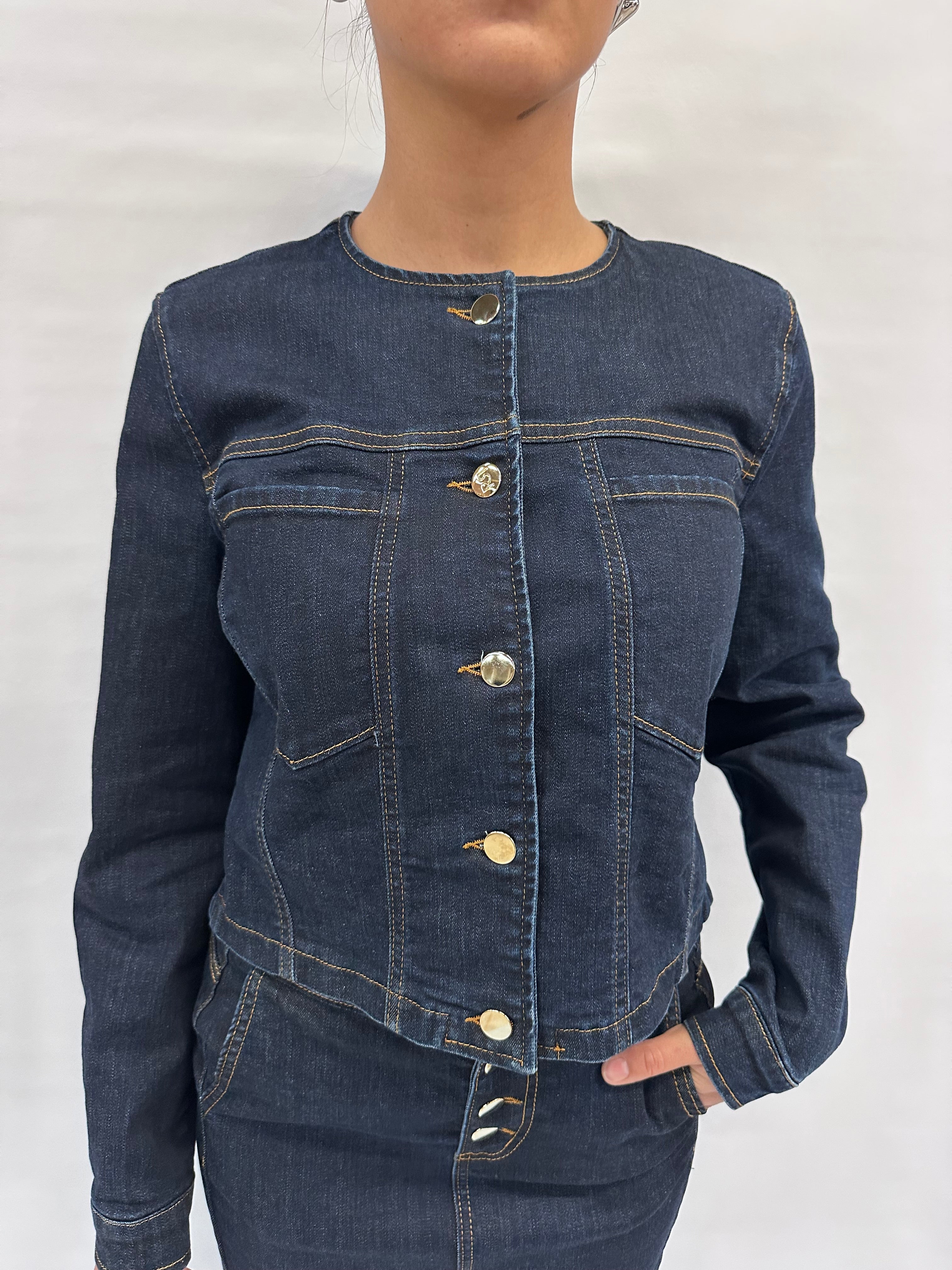 Giubbino RINASCIMENTO in Jeans disponibile anche con gonna in coordinato - COD: CFC124962003