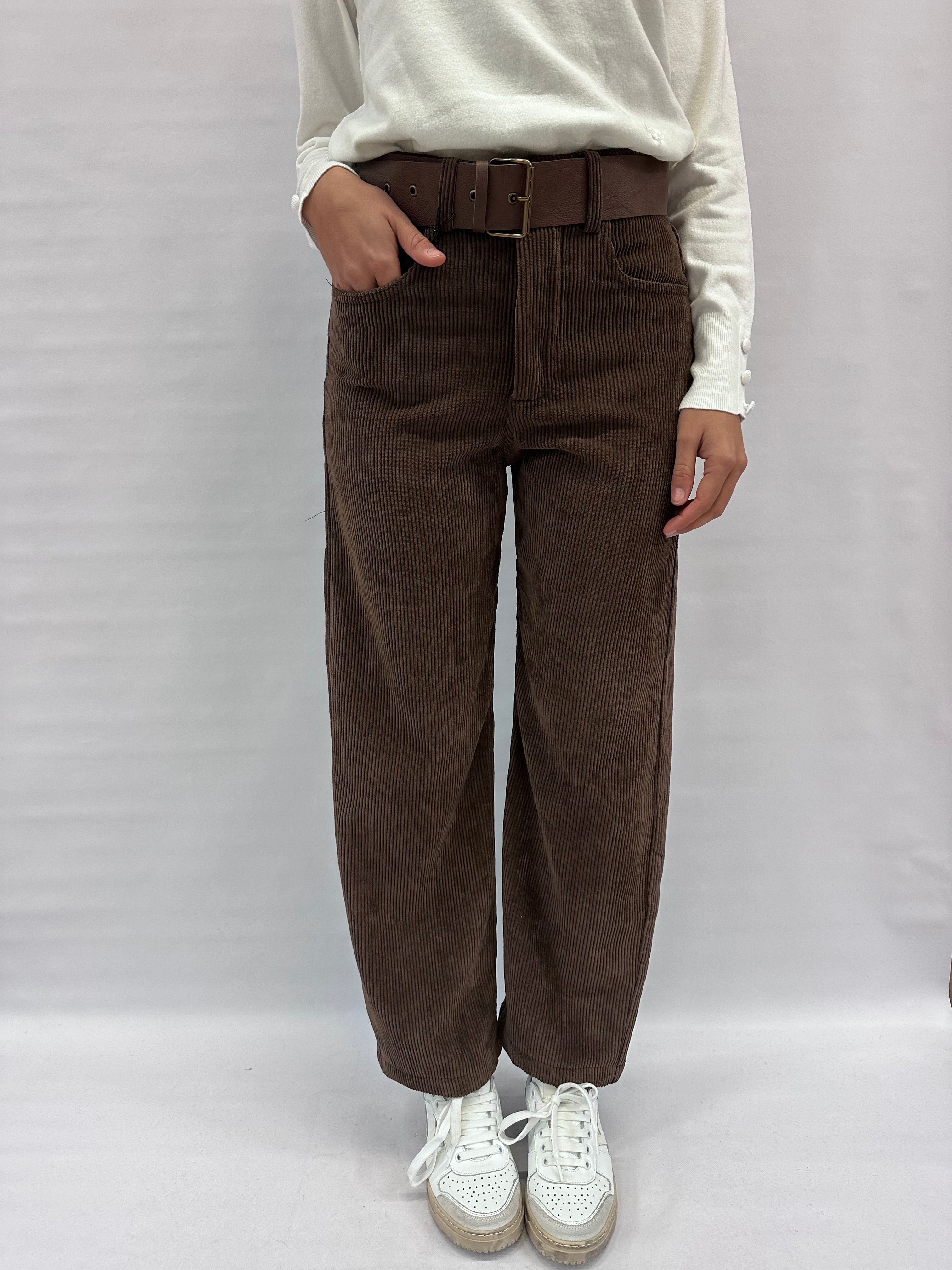 Pantalone TENSIONE IN in velluto 1000 coste COD: W25PB21