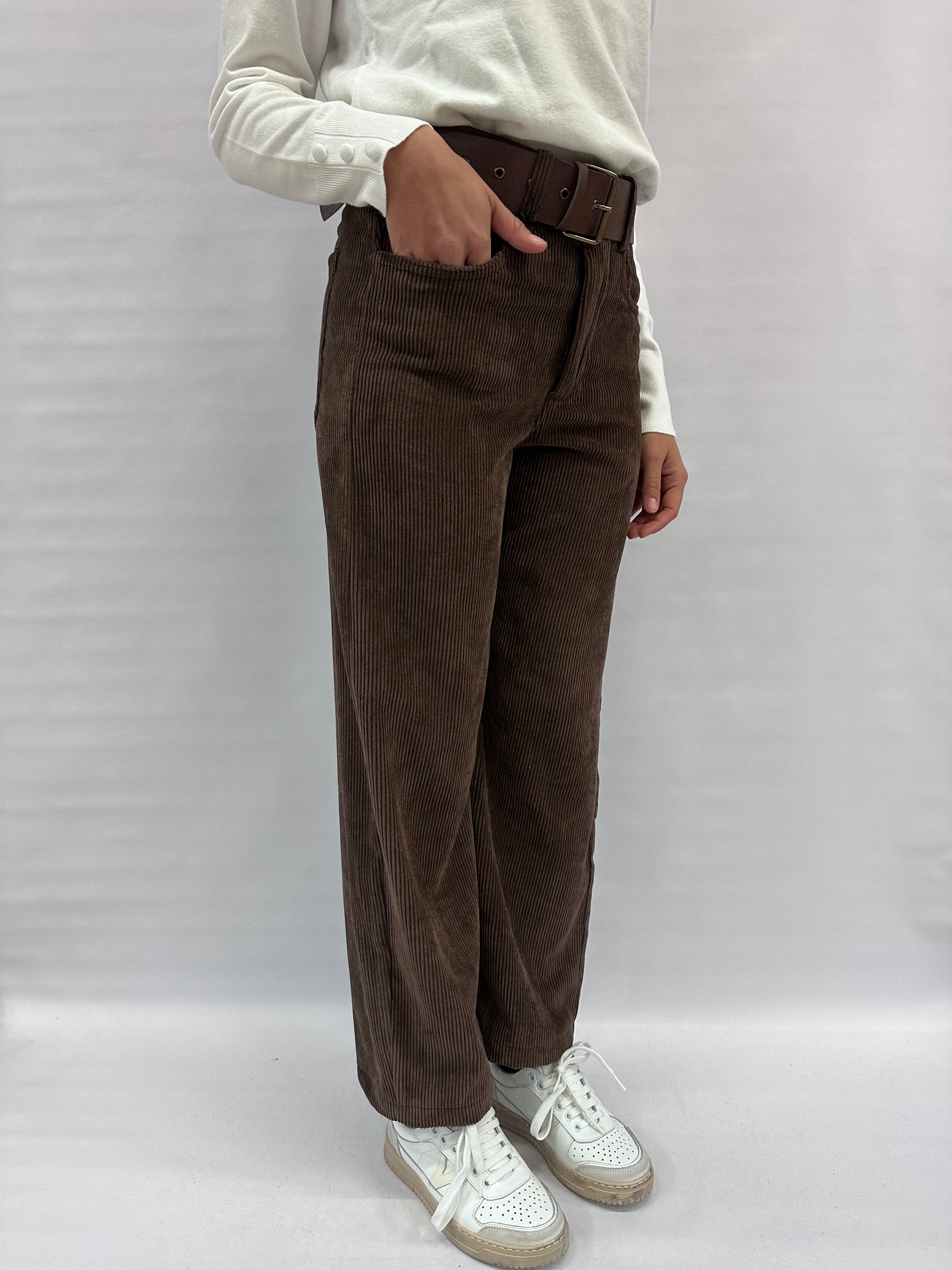 Pantalone TENSIONE IN in velluto 1000 coste COD: W25PB21