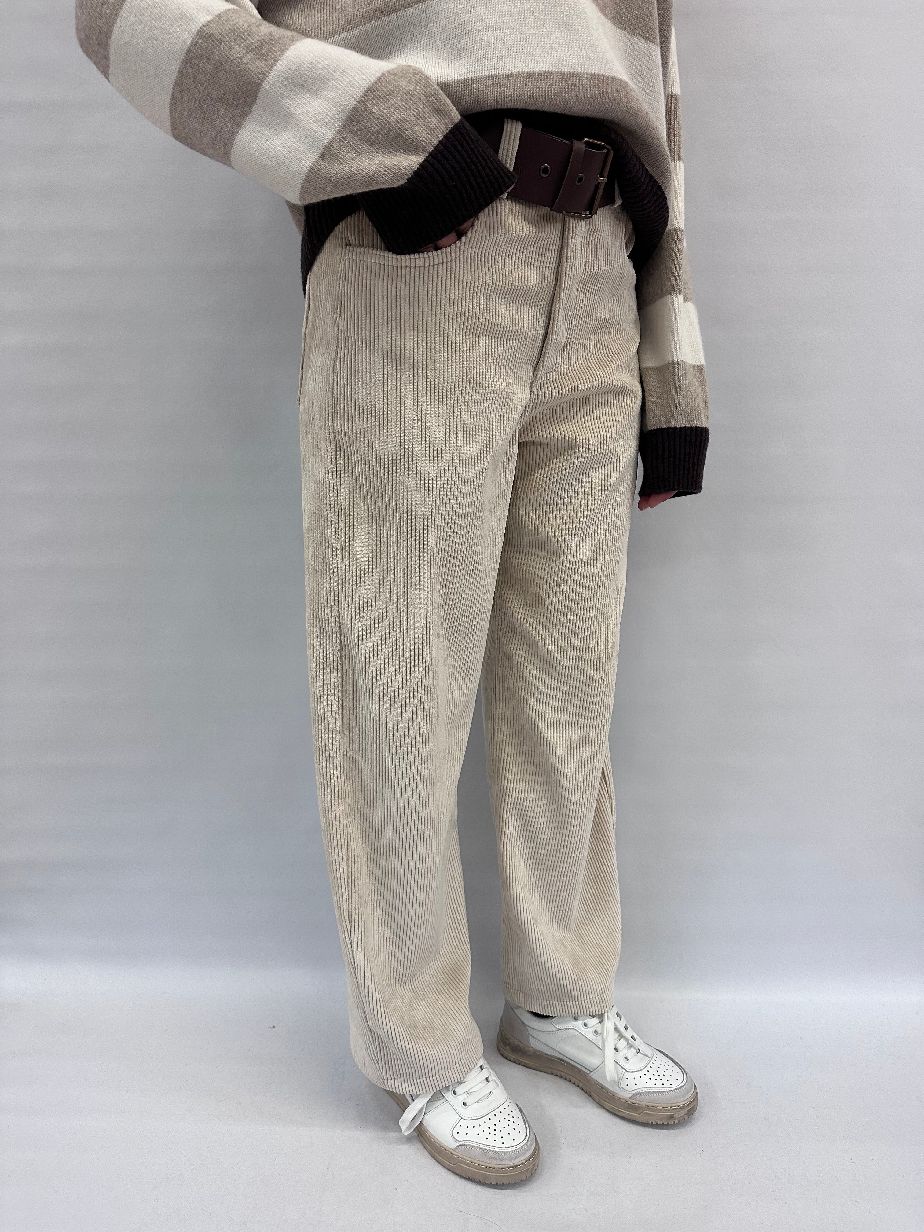 Pantalone TENSIONE IN in velluto 1000 coste COD: W25PB21