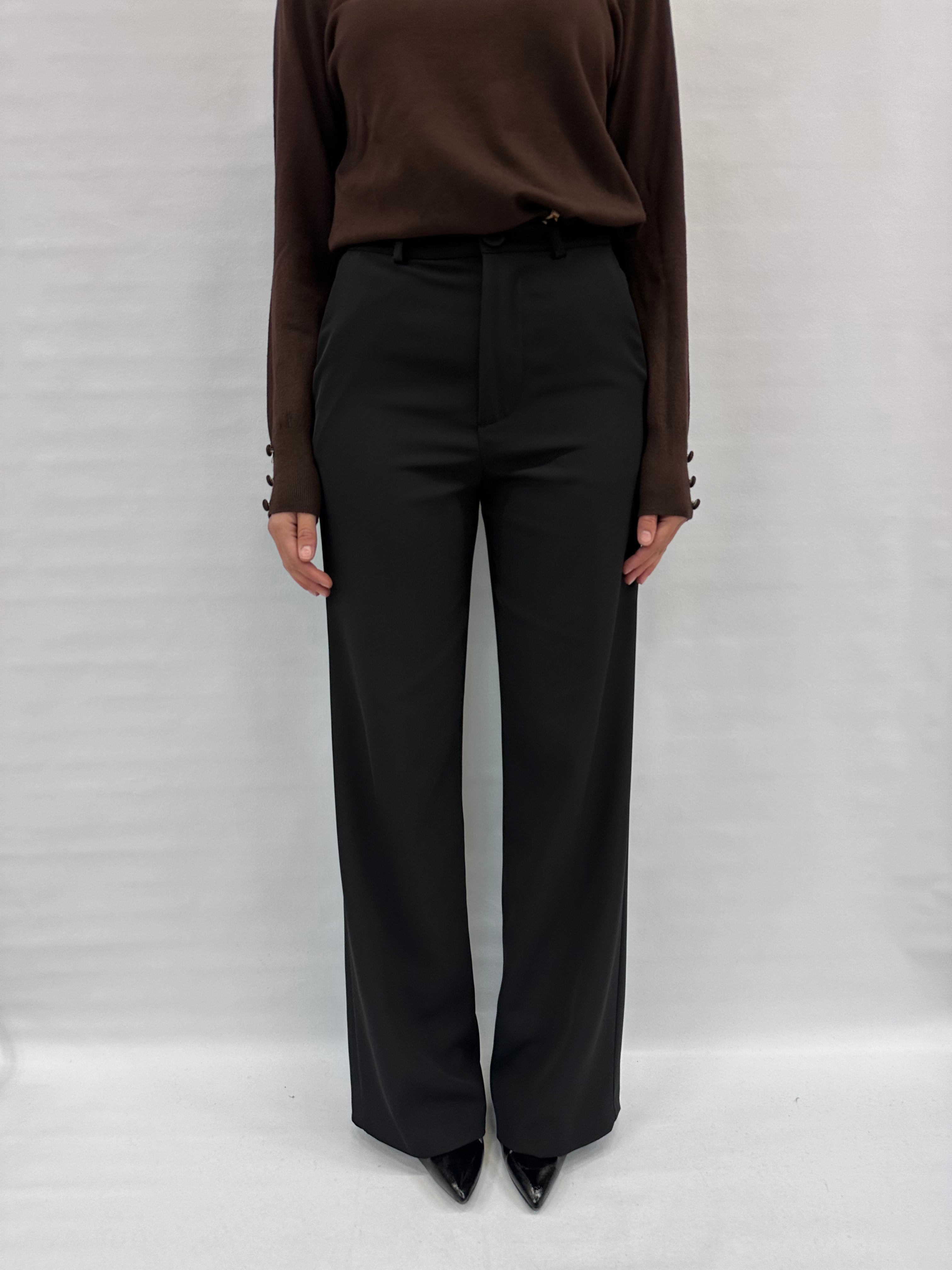 Pantalone RINASCIMENTO intessuto fluido a palazzo COD: CFC012499003