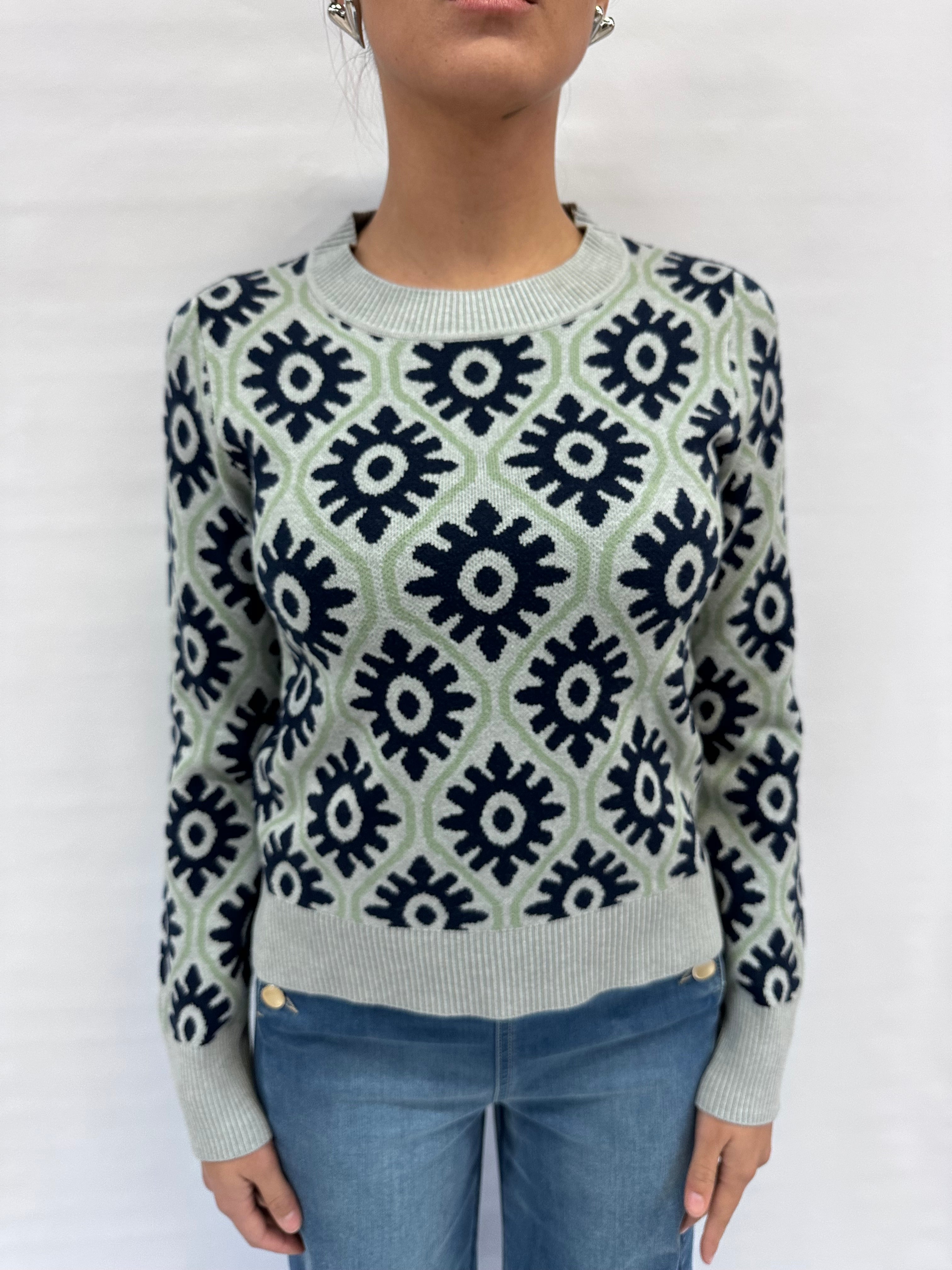 Maglione BLUEJOINT con trama optical , COD: 255W6220