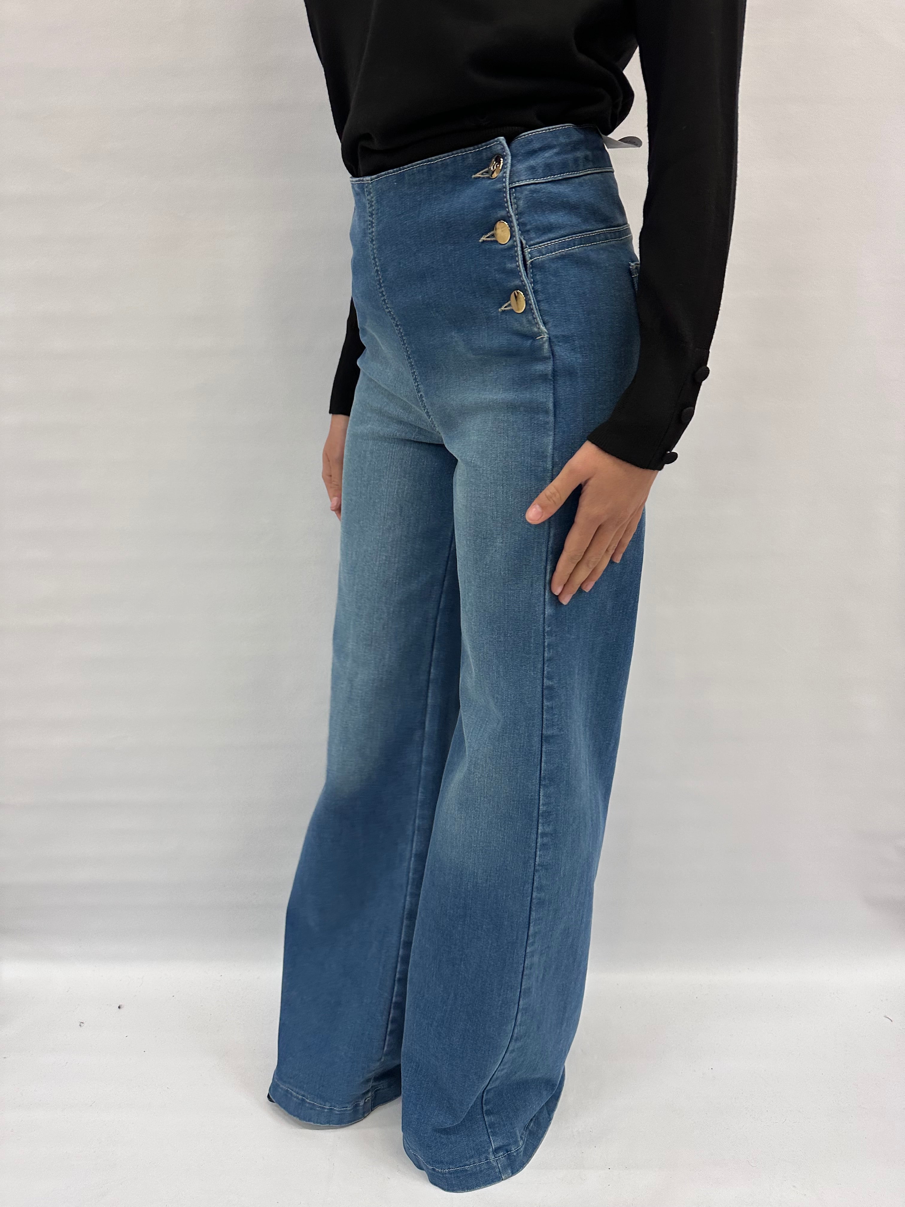 Jeans RINASCIMENTO a zampa COD: CFC0122529003