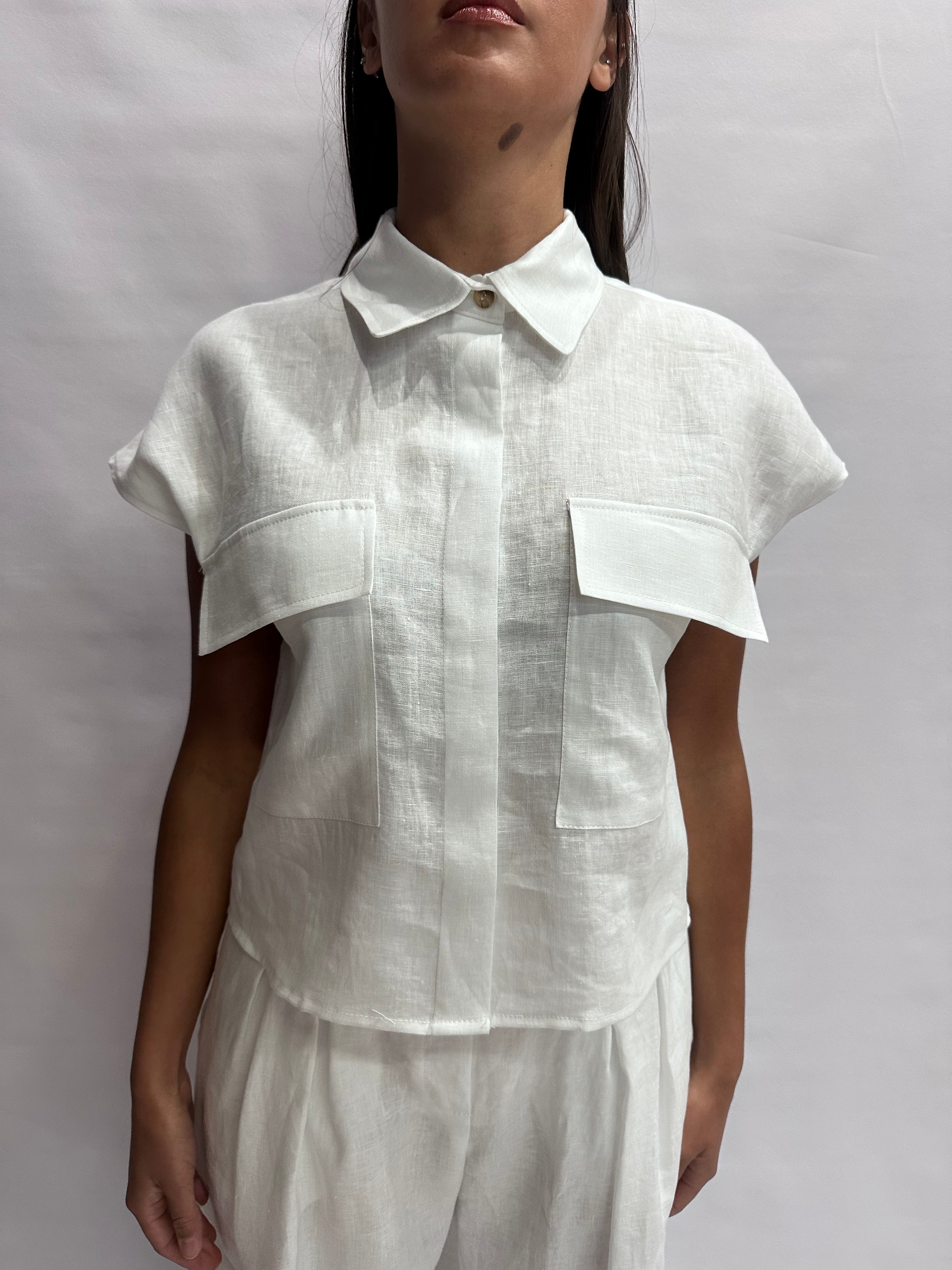 Casacca TENSIONE IN 100% Lino disponibile anche con pantalone in coordinato, COD: 26C5029