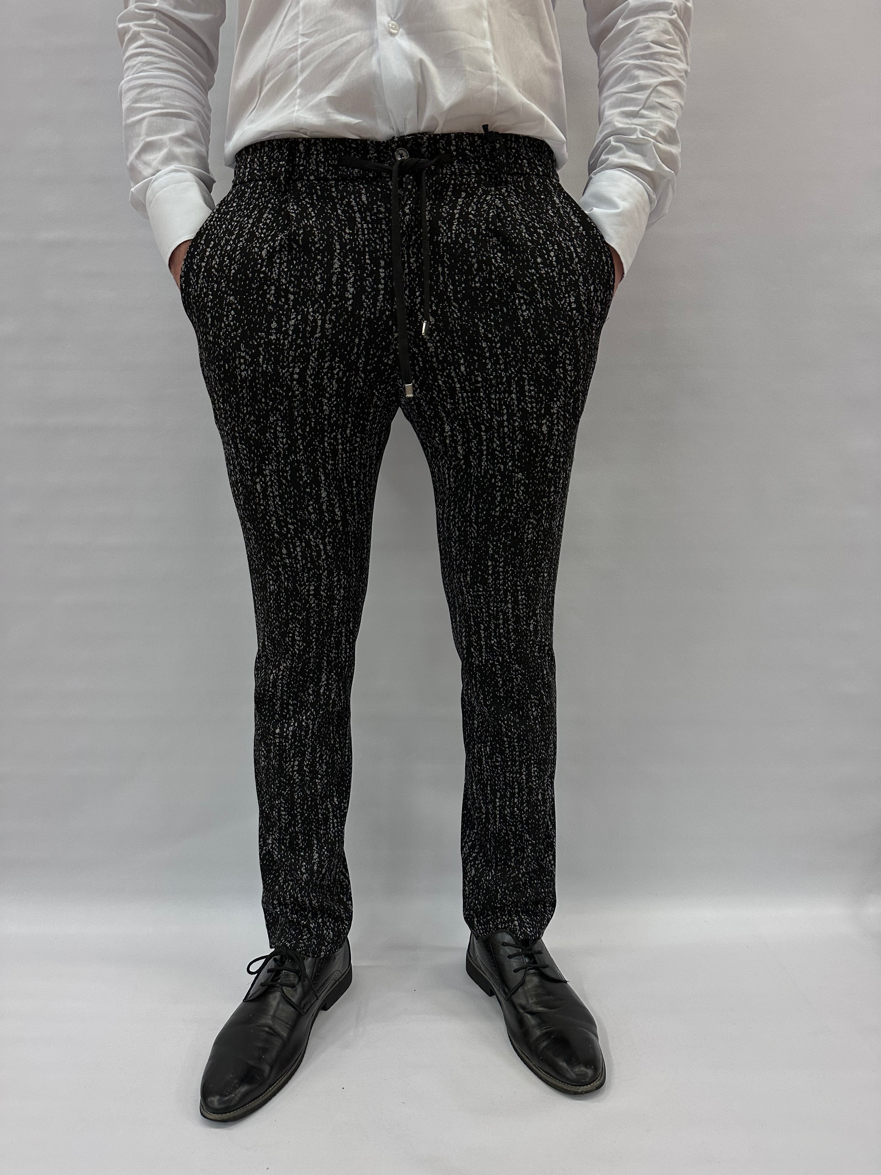 Pantalone XAGON MAN asciutto, elasticizzato, trama con punte di grigio disponibile anche con giacca in coordinato - COD: PBXARI