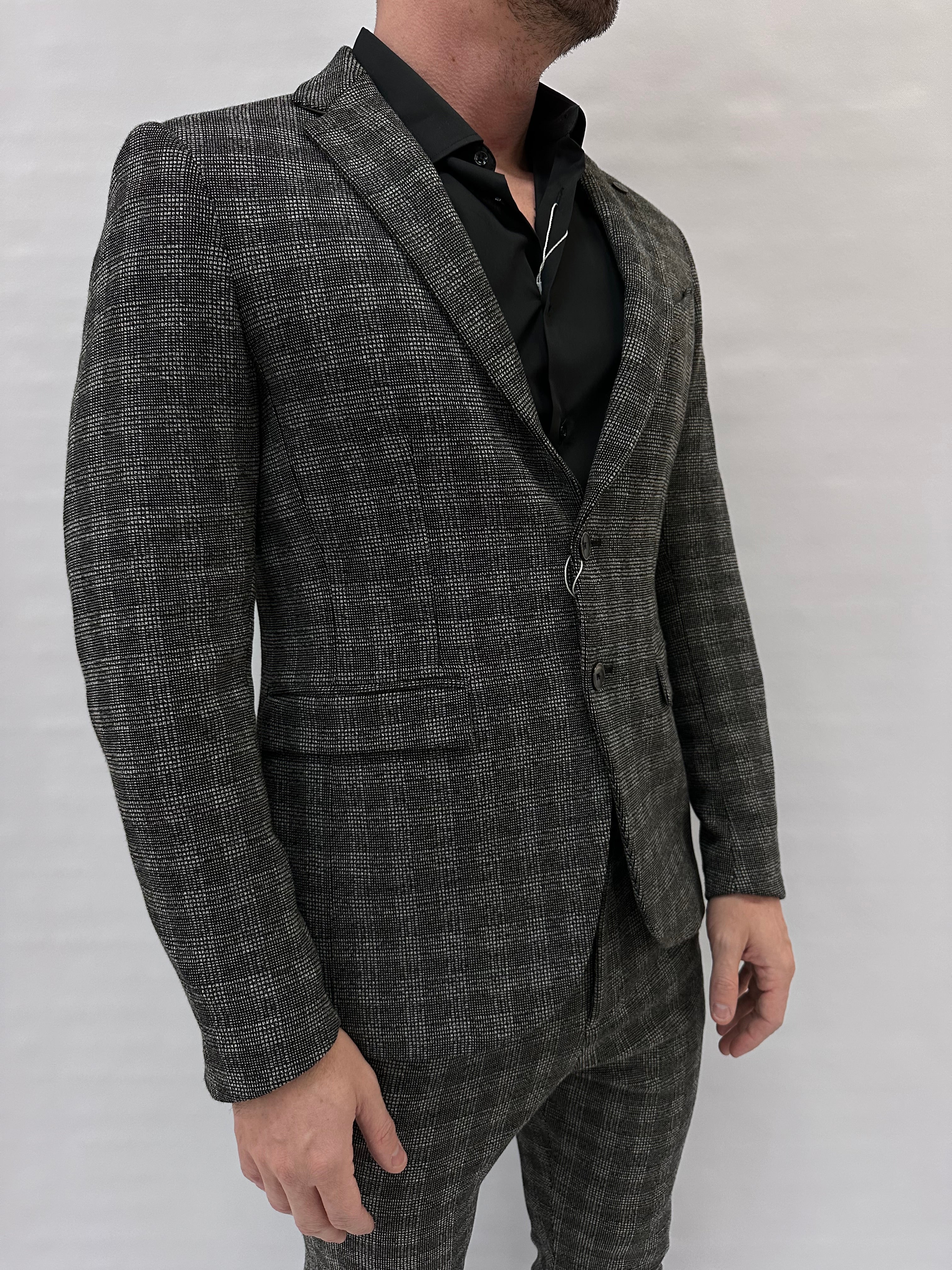 Giacca XAGON MAN trama a quadri disponibile con pantalone in coordinato - COD: P13BER