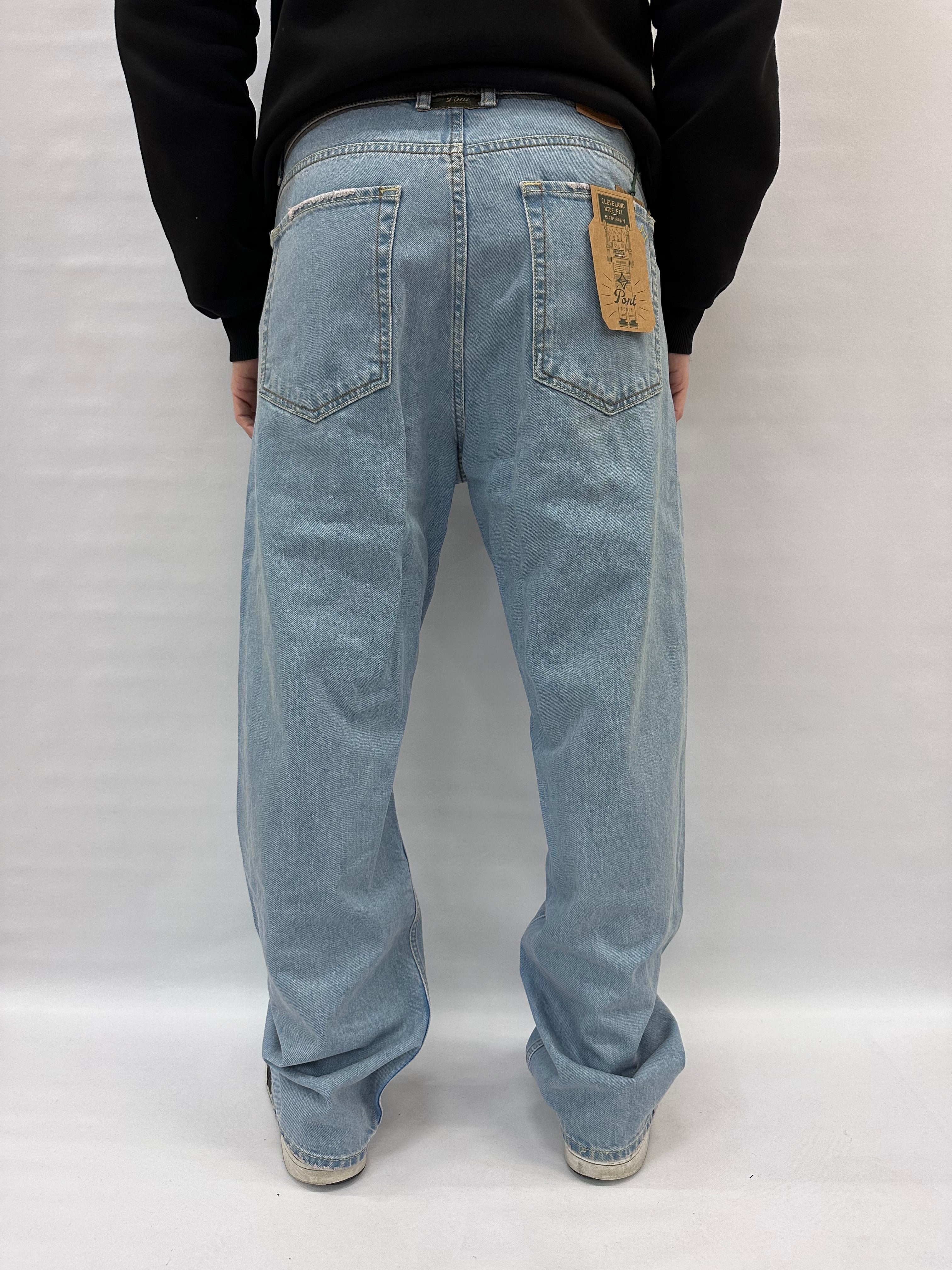 Jeans PONT modello wide color Blu Chiaro - COD: CLEVELAND45
