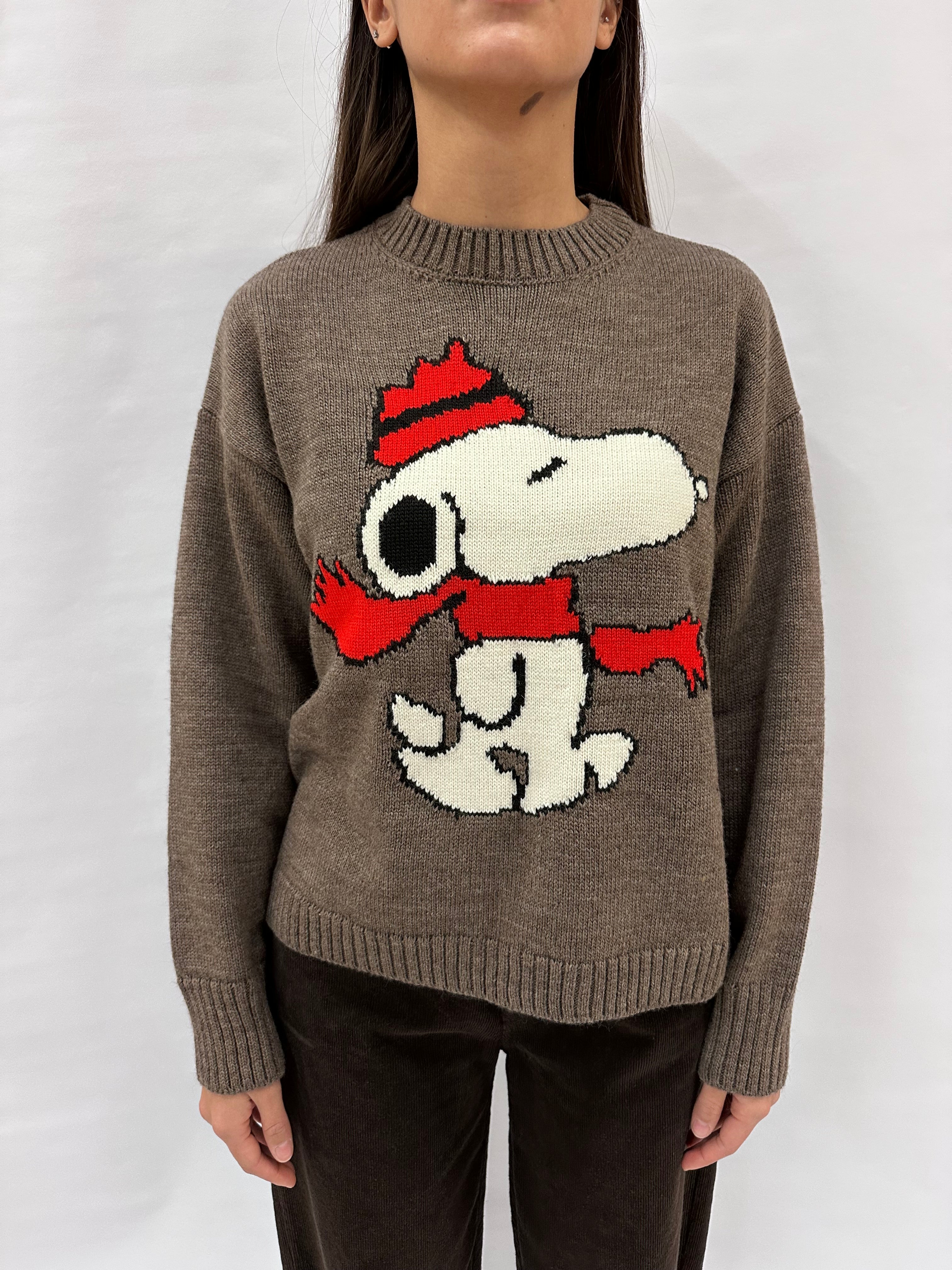 Maglione TENSIONE IN girocollo Snoopy, COD: W5HMJ59A400SN