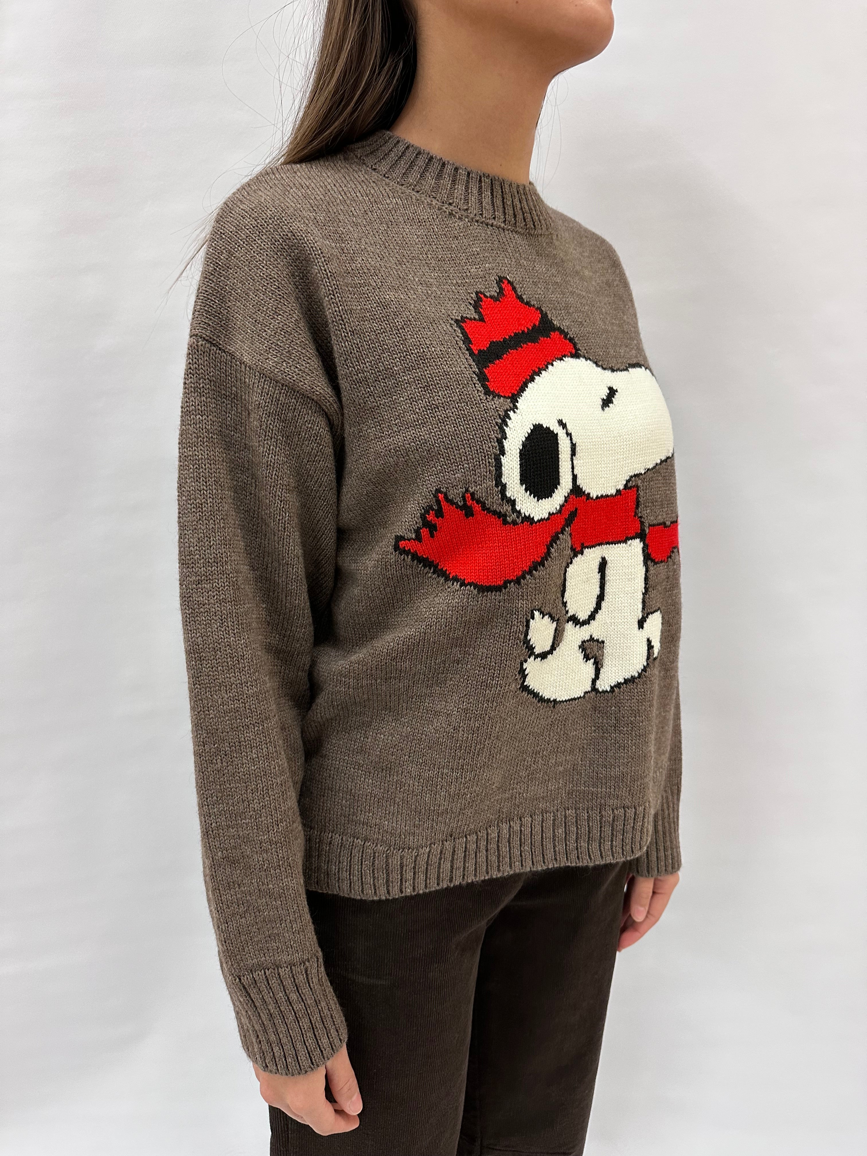 Maglione TENSIONE IN girocollo Snoopy, COD: W5HMJ59A400SN