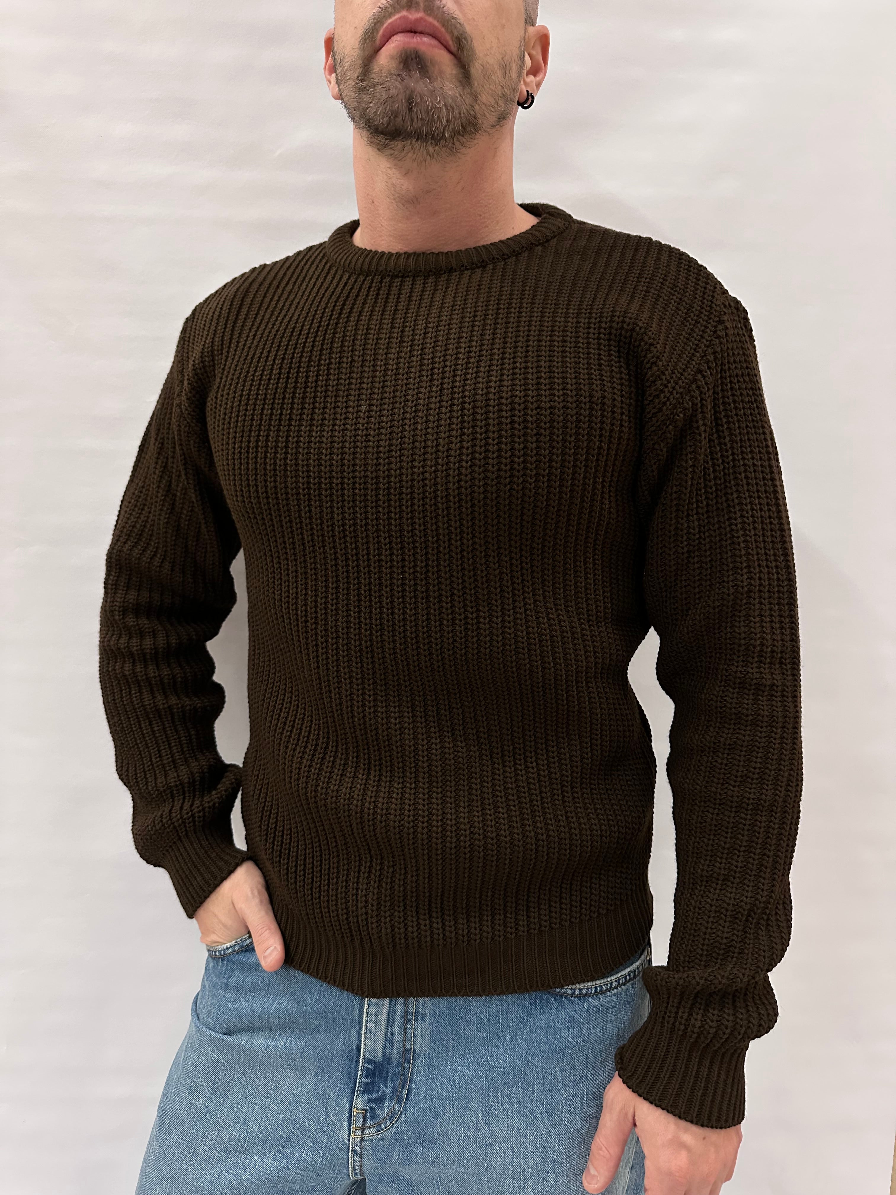 Maglione IMPERIAL girocollo, lavorato a ricami , Cod: M81416340