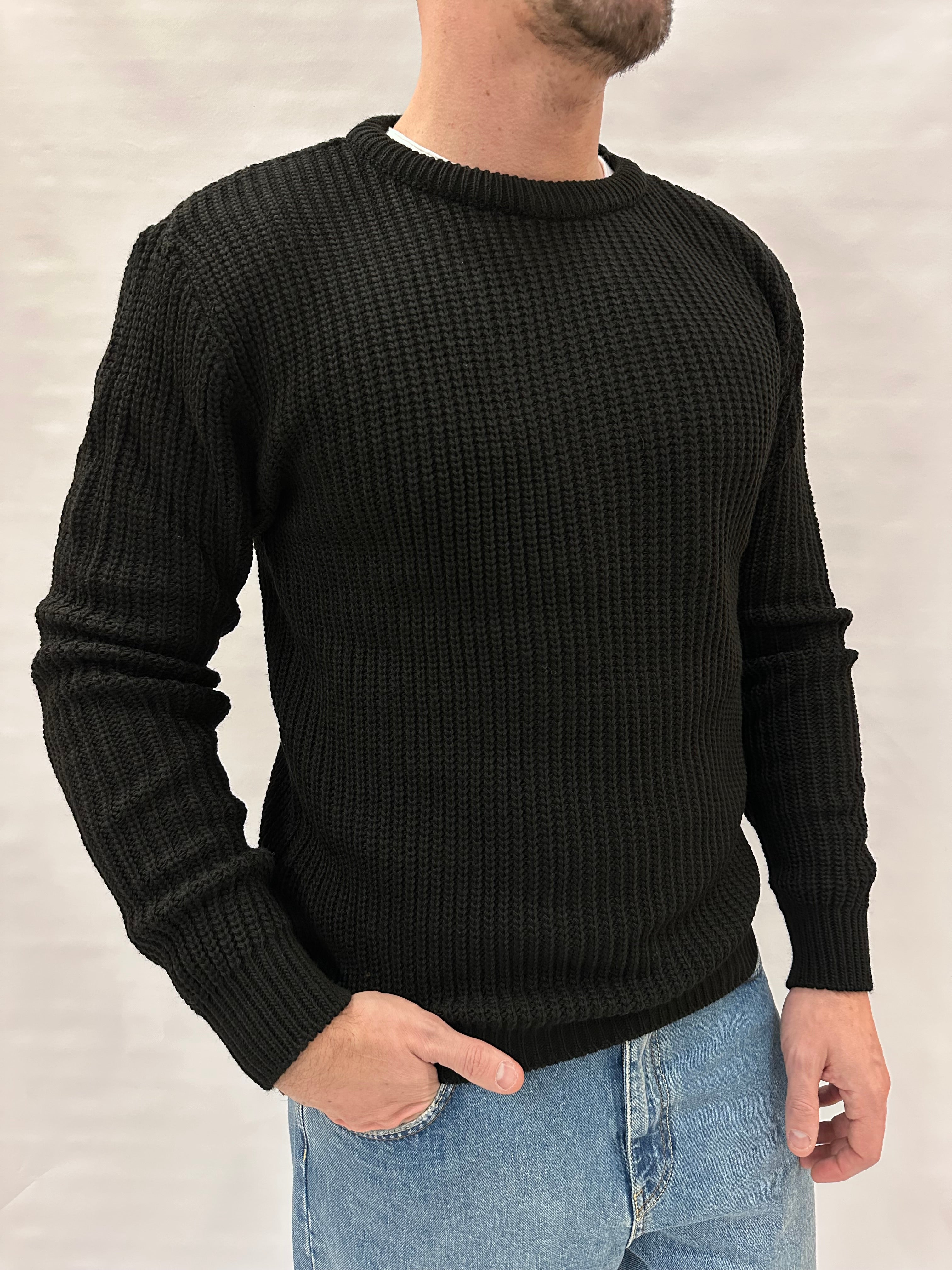Maglione IMPERIAL girocollo, lavorato a ricami , Cod: M81416340