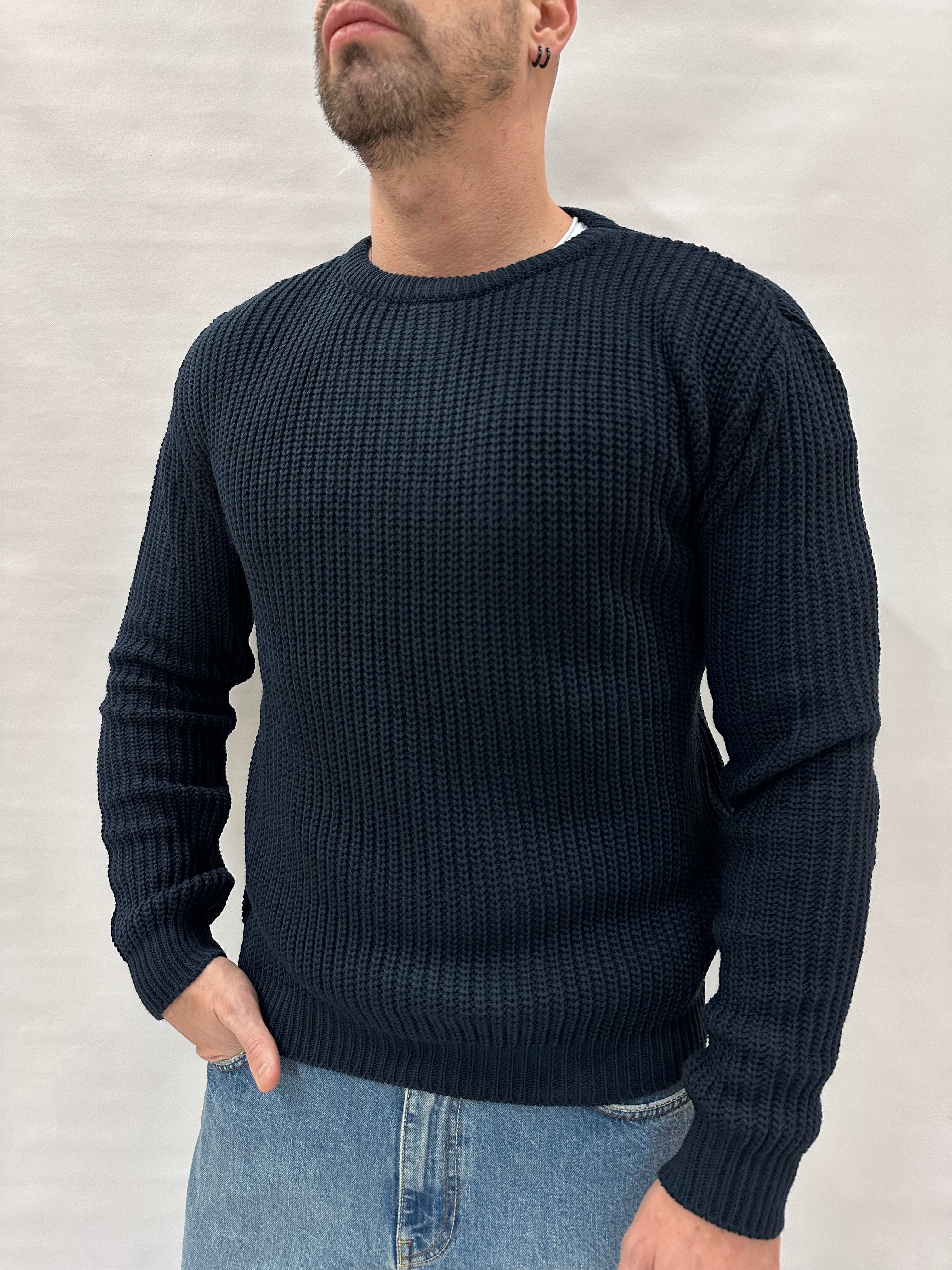 Maglione IMPERIAL girocollo, lavorato a ricami , Cod: M81416340