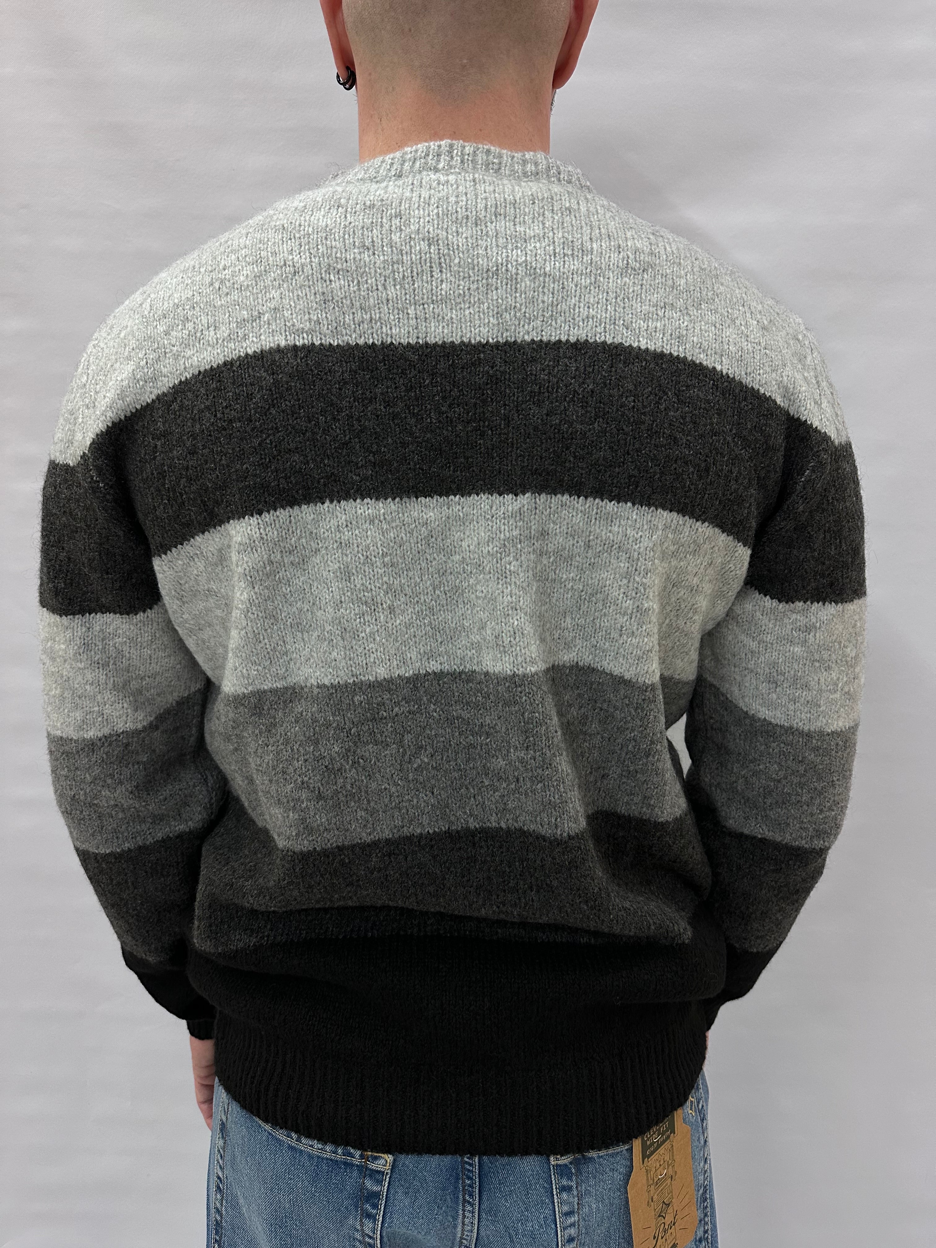 Maglione XAGON MAN girocollo, a righ , Cod: KW1017